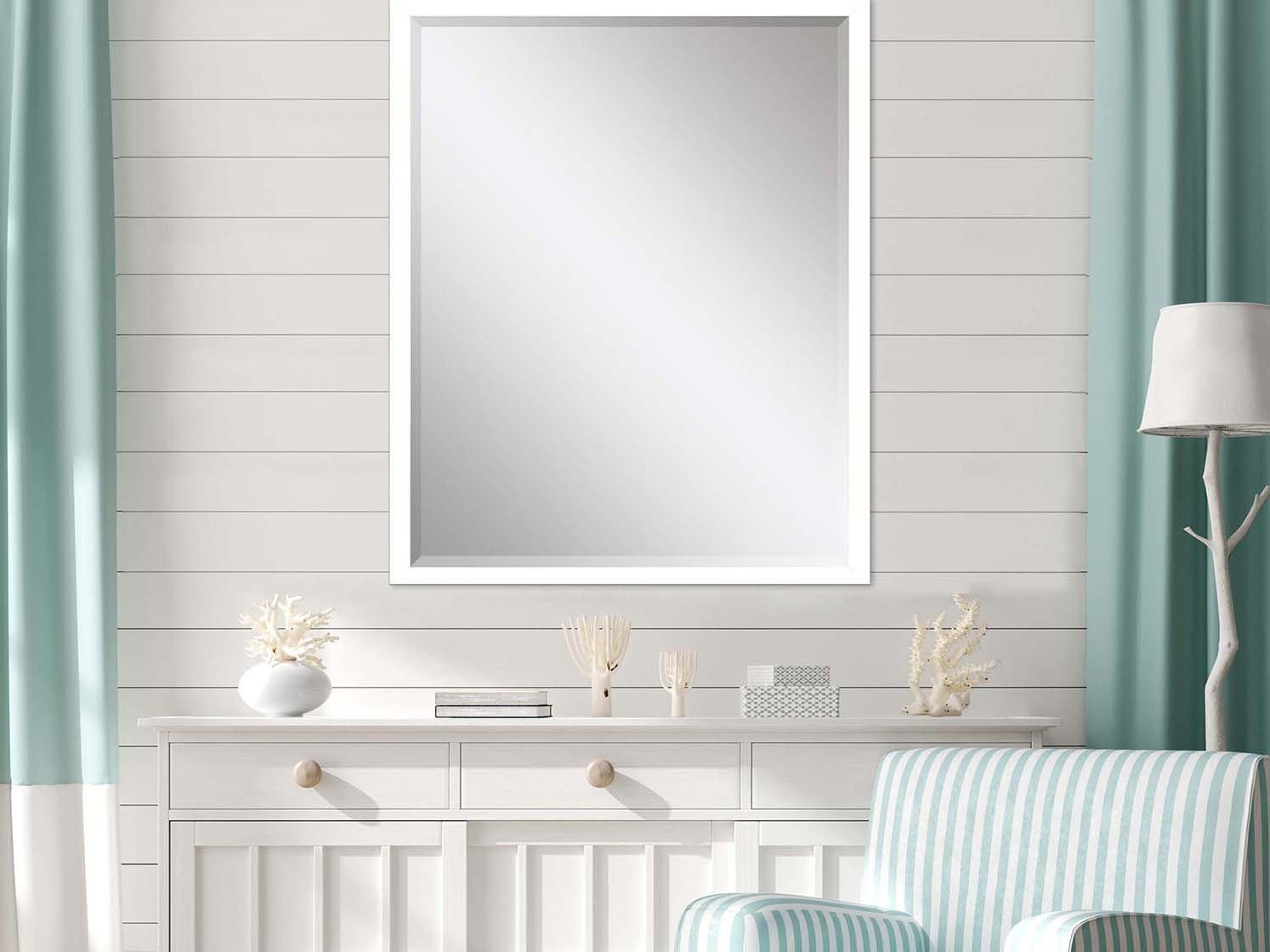 Paragon 867 Mirror Group White Silvered Wall Rectangular Mirror