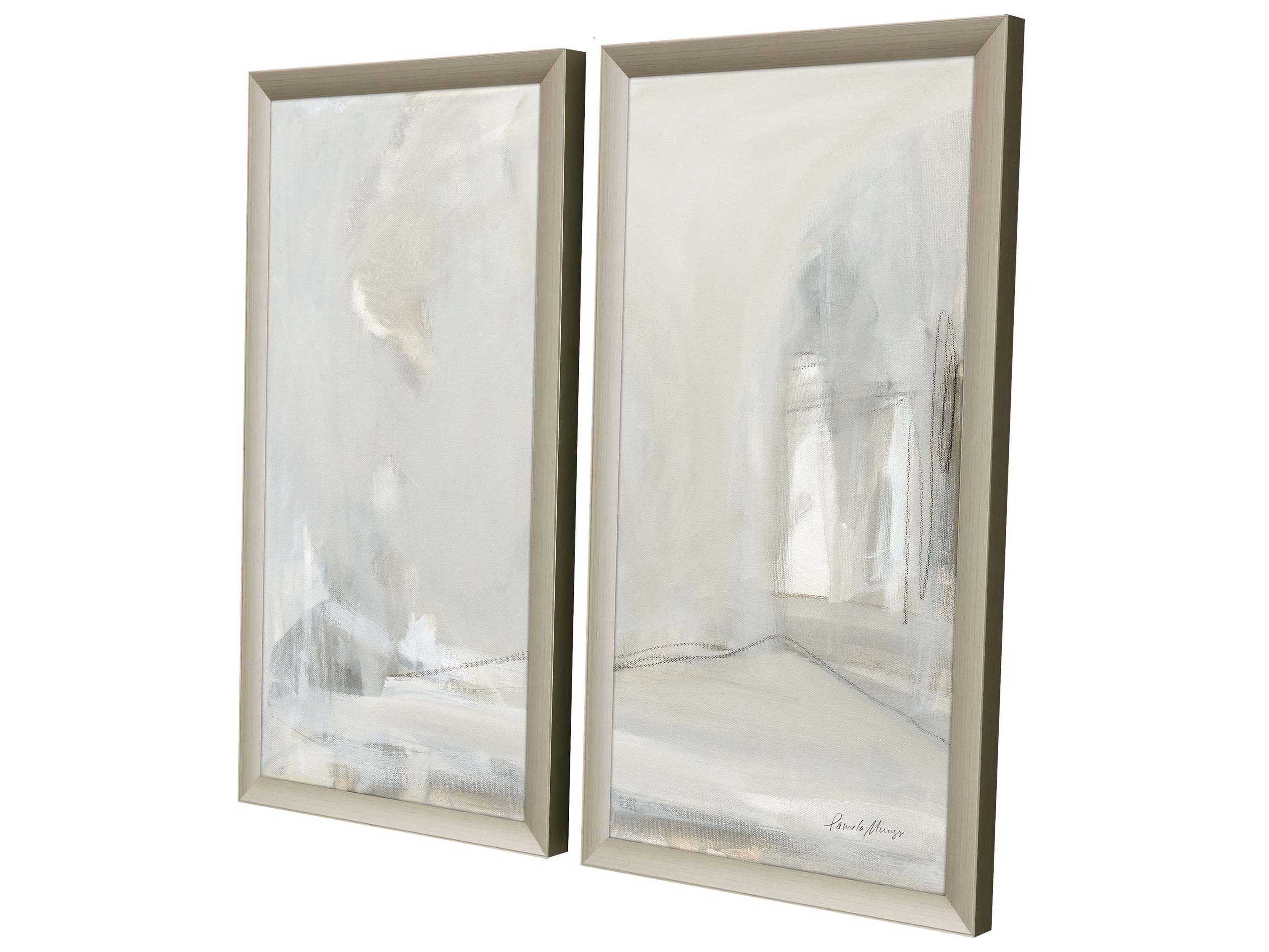 Paragon Abstract Delicate Gray Wall Art Set of 2