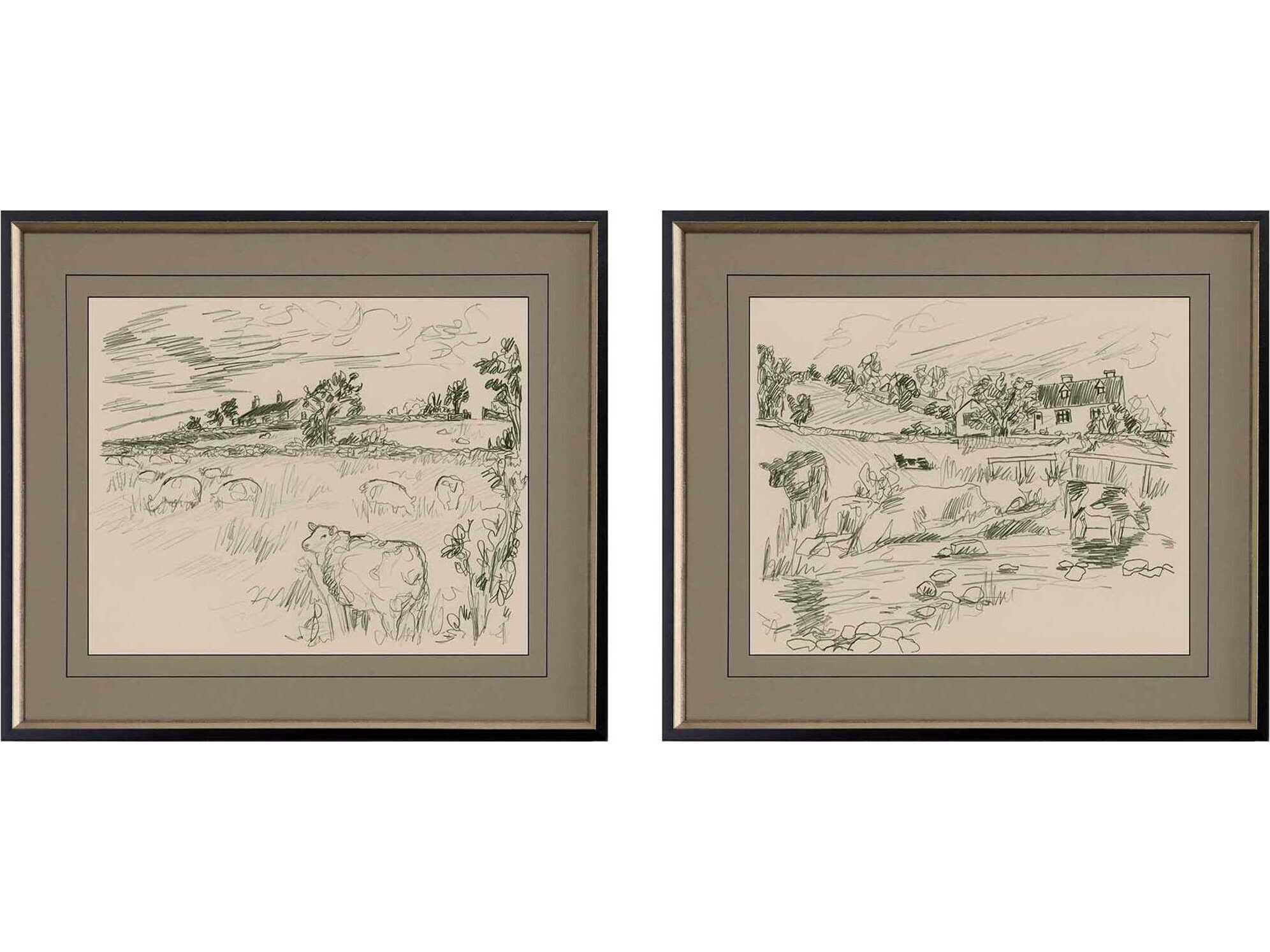 Paragon Scenic Sepia Scenes-I Wall Art Set of 2