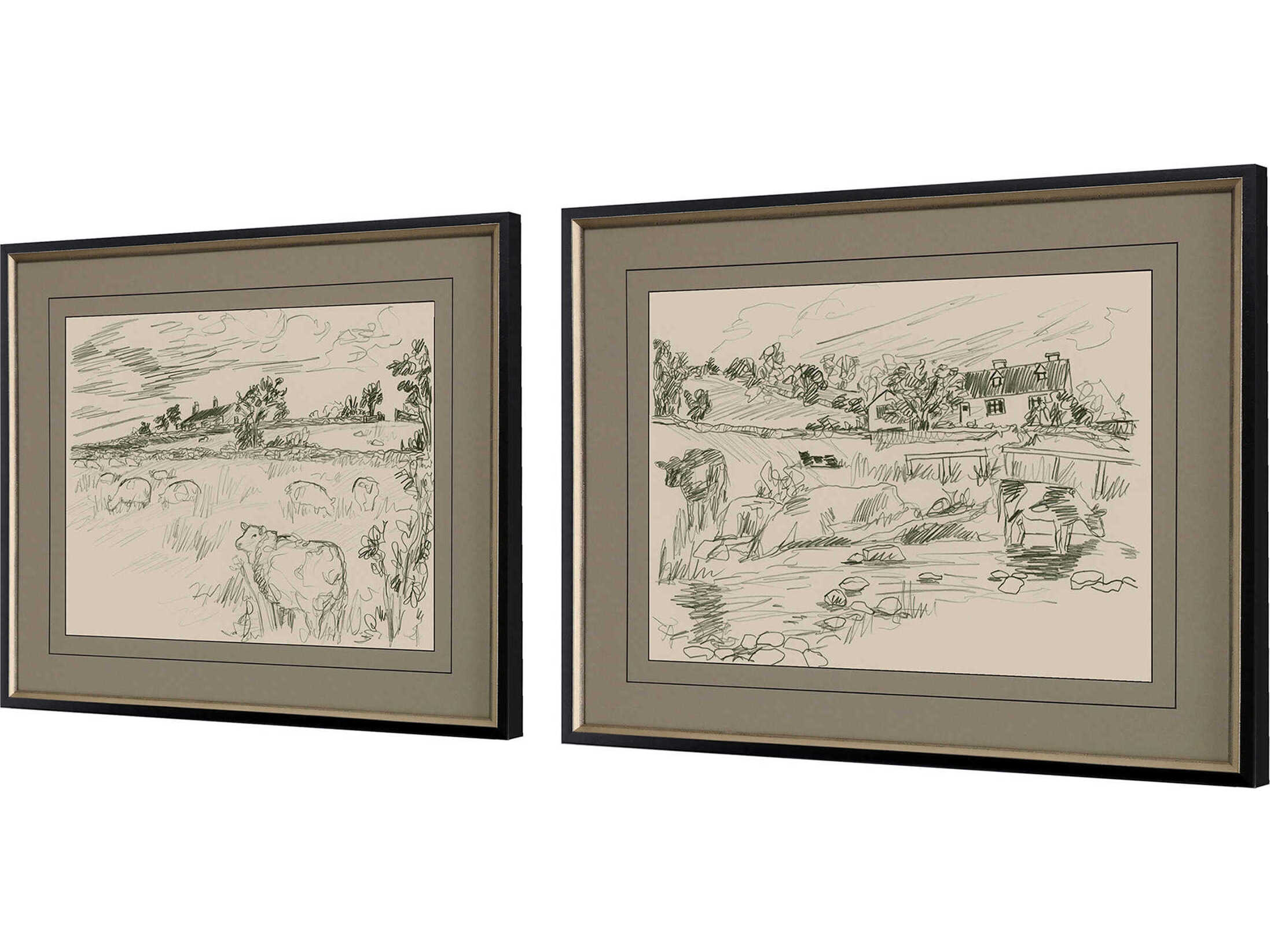 Paragon Scenic Sepia Scenes-I Wall Art Set of 2