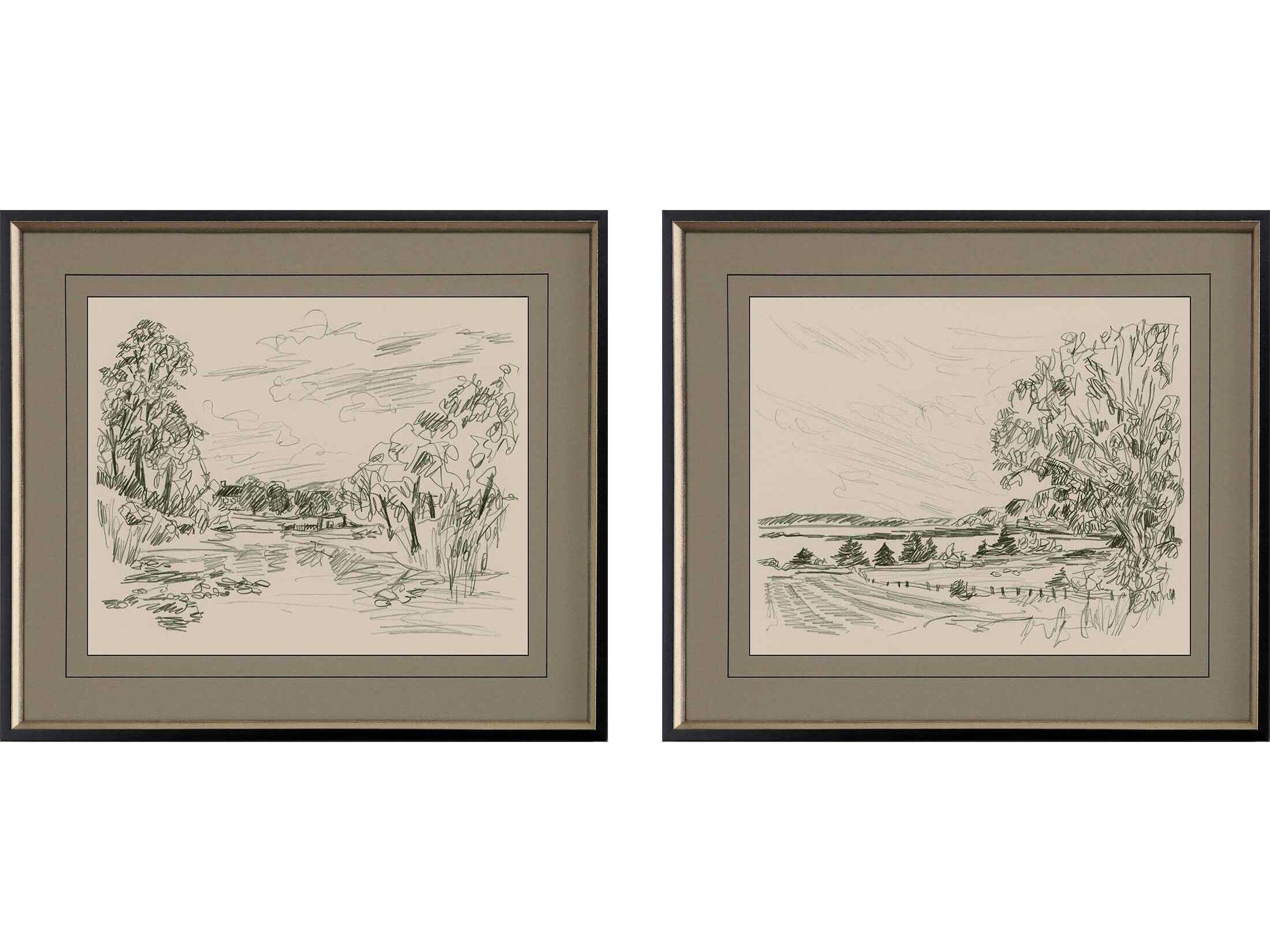 Paragon Scenic Sepia Scenes-II Wall Art Set of 2