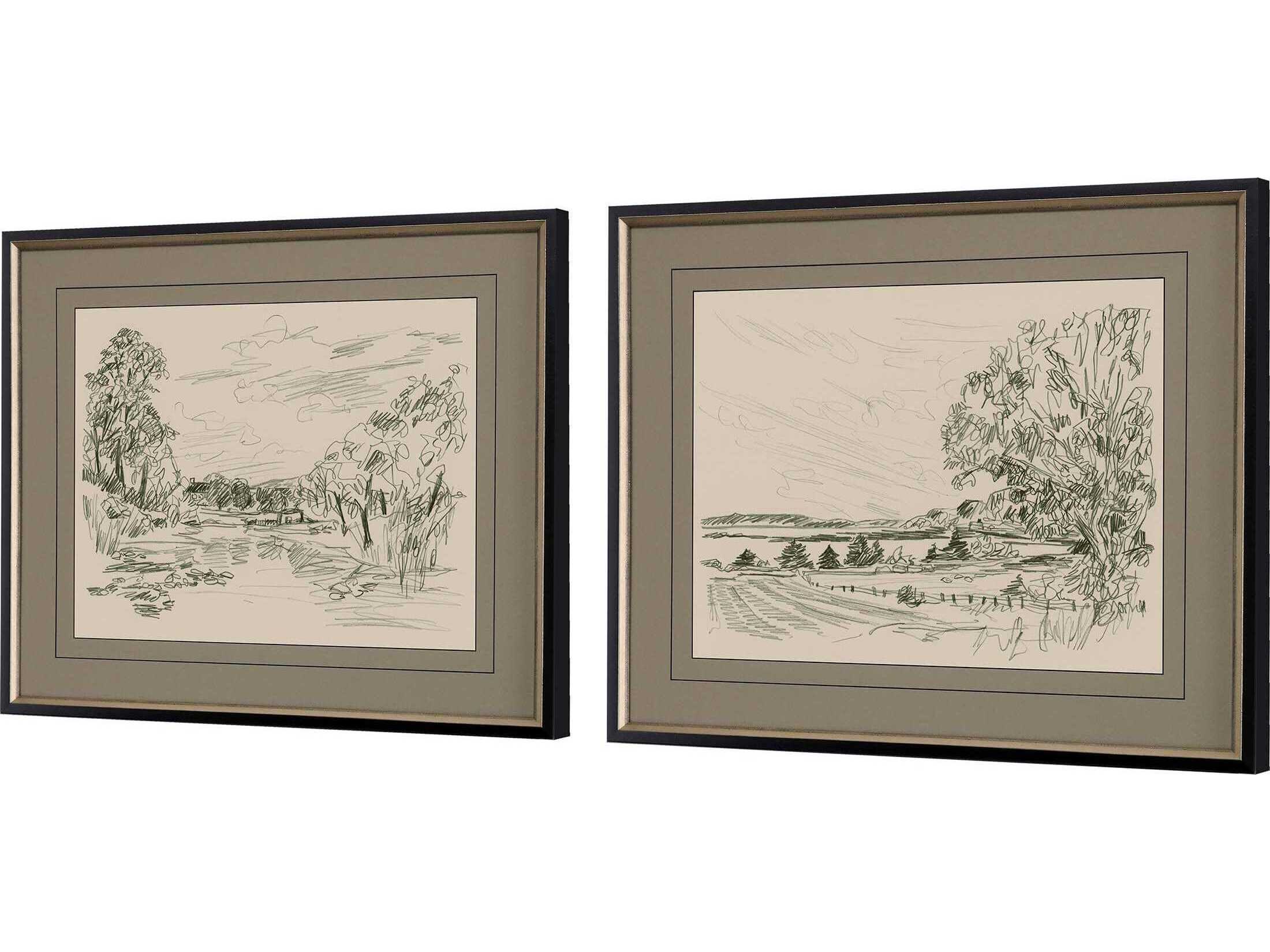 Paragon Scenic Sepia Scenes-II Wall Art Set of 2