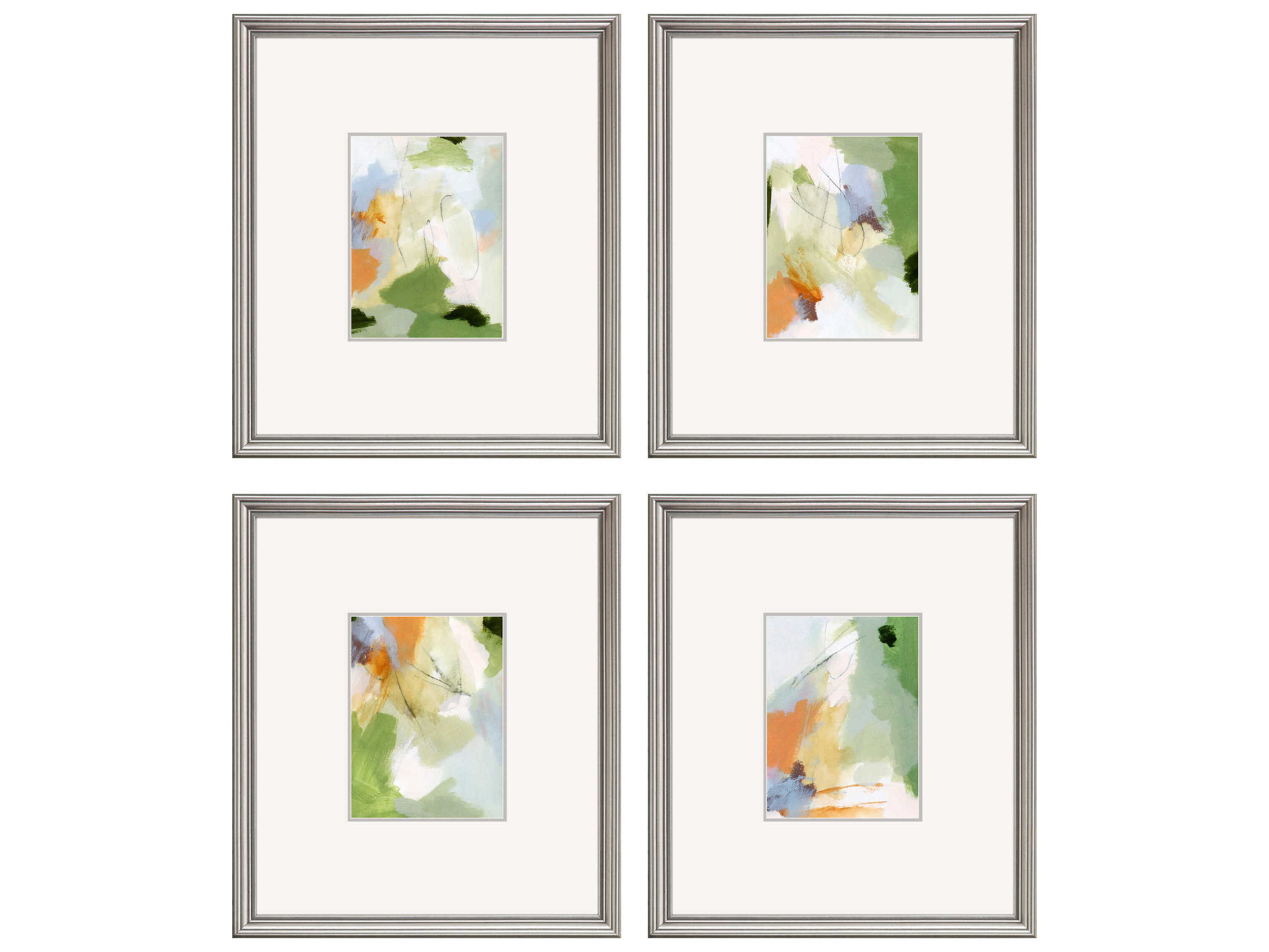 Paragon Abstract Verdure Wall Art Set of 4