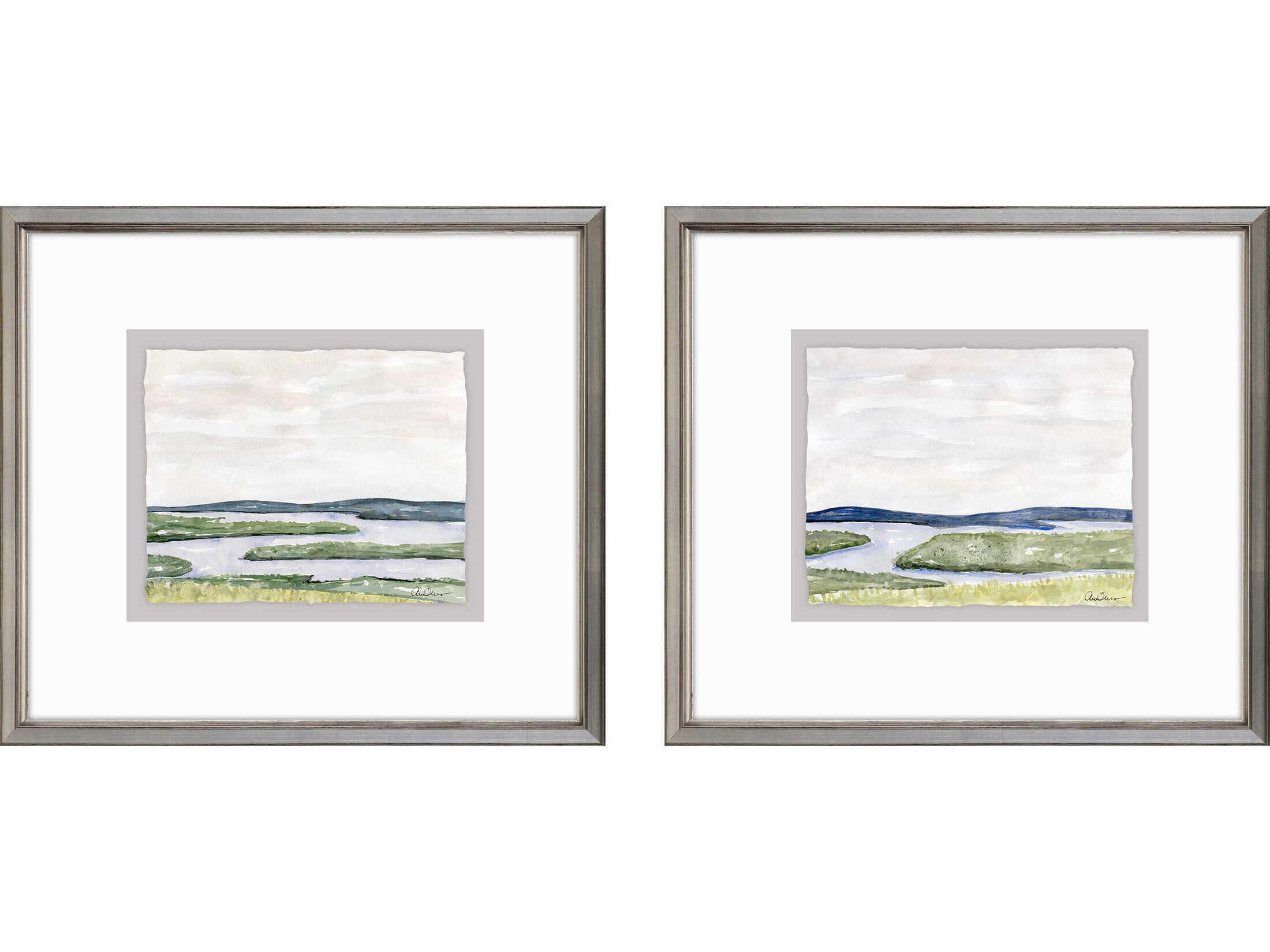 Paragon Waterside Waterside Marsh Wall Art Set of 2