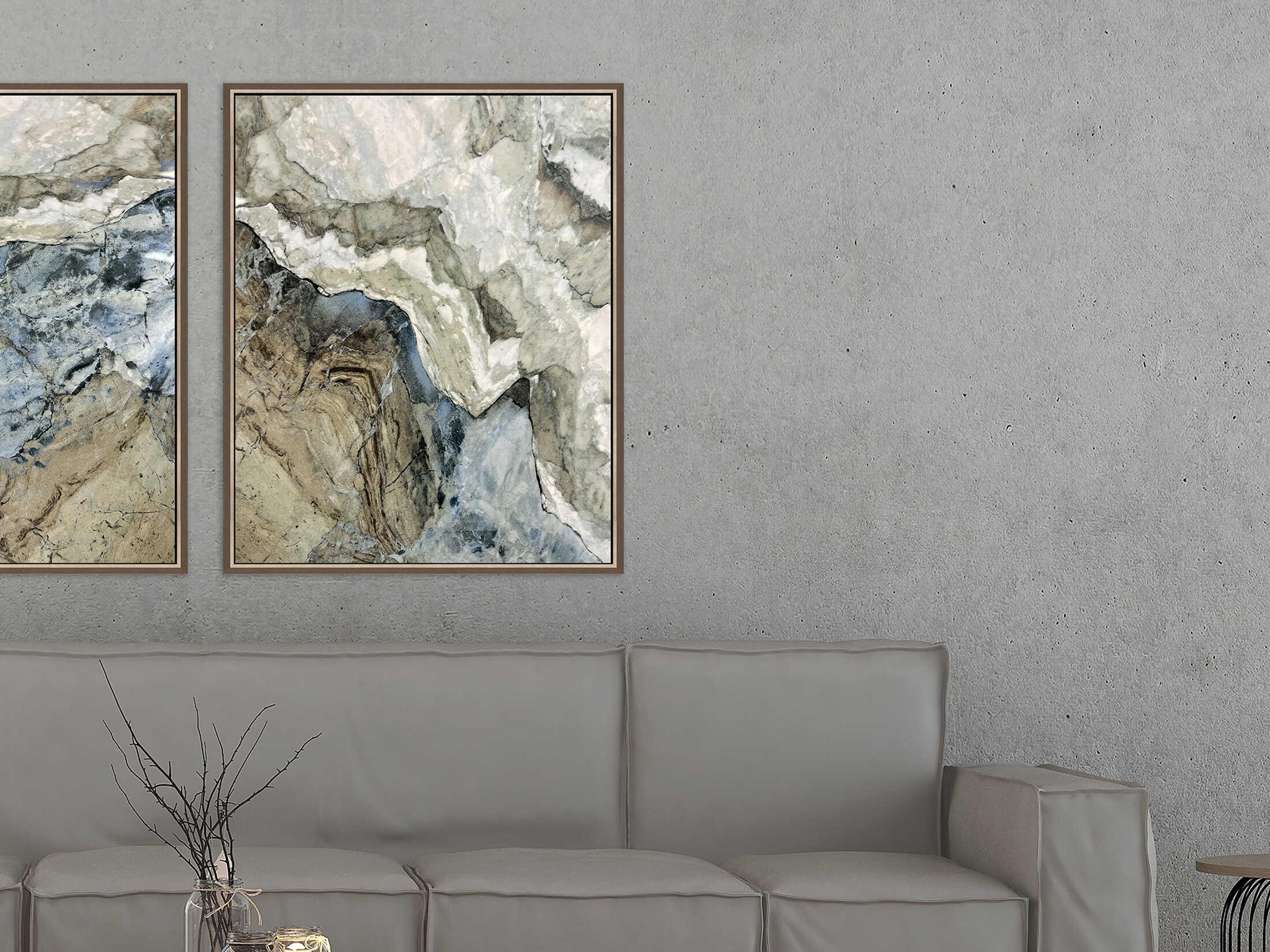 Paragon Abstract Stone-II Canvas Wall Art
