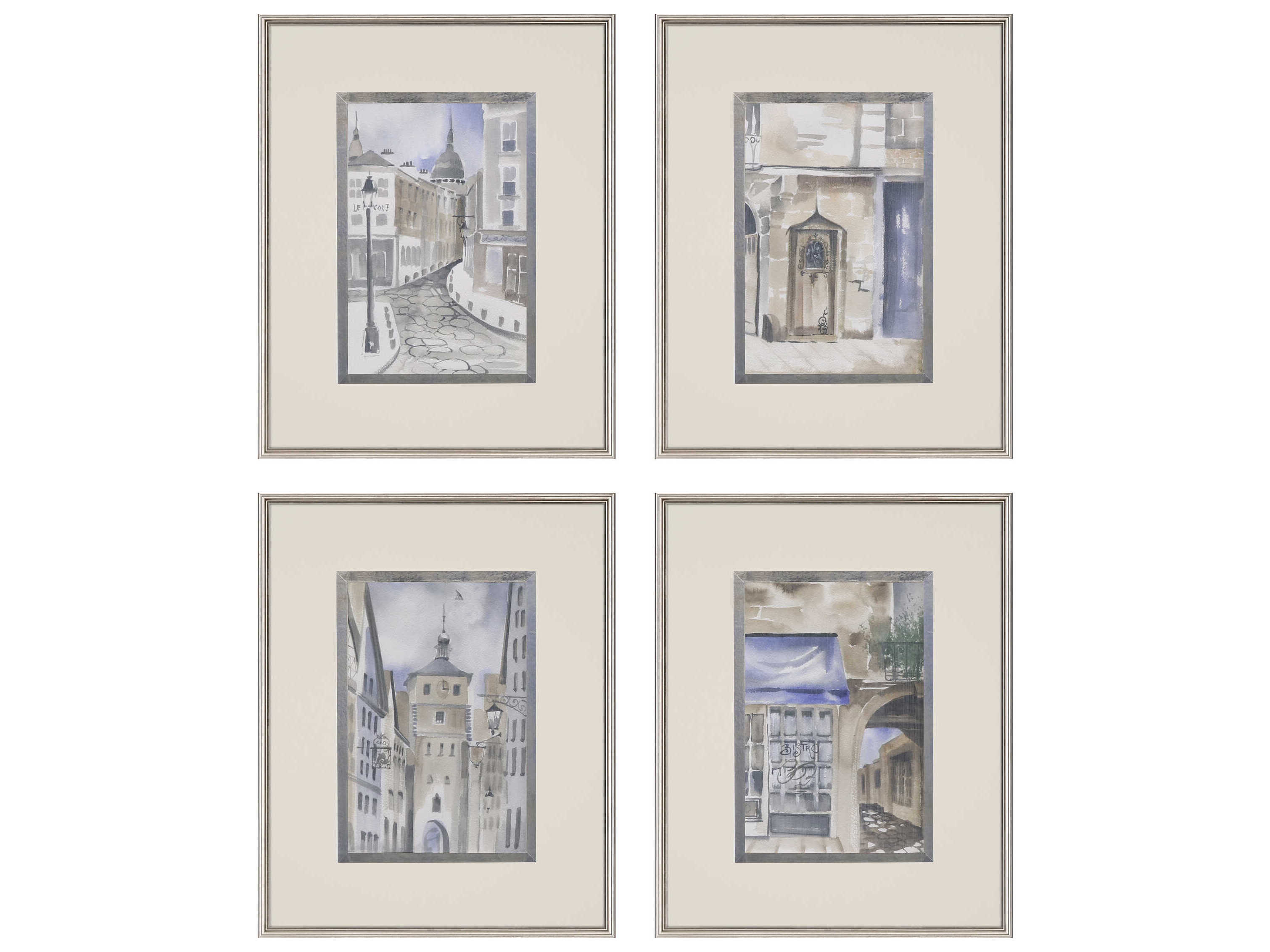 Paragon Scenic La Ville-II Wall Art Set of 4
