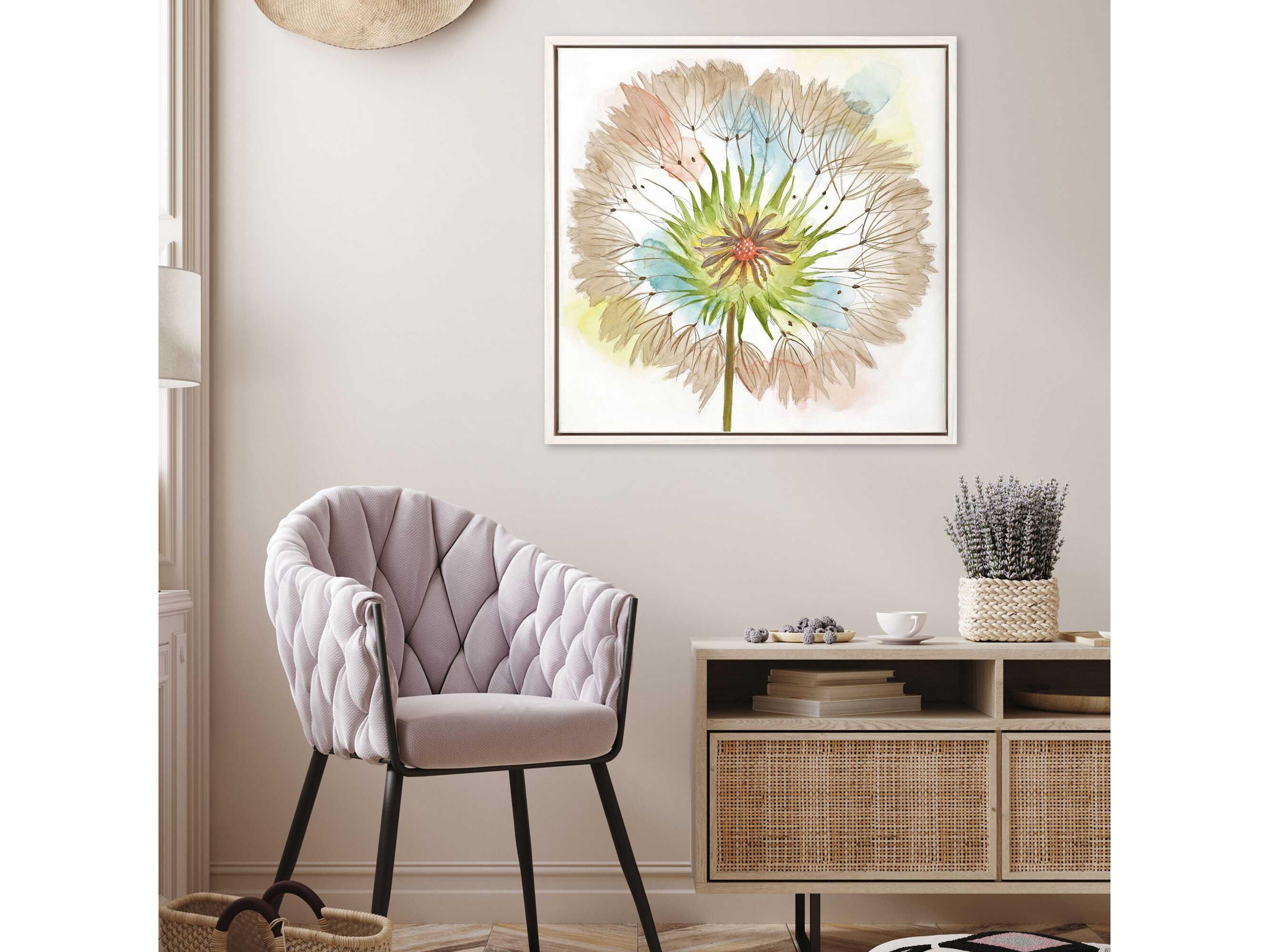 Paragon Florals Dandelion-IV Canvas Wall Art