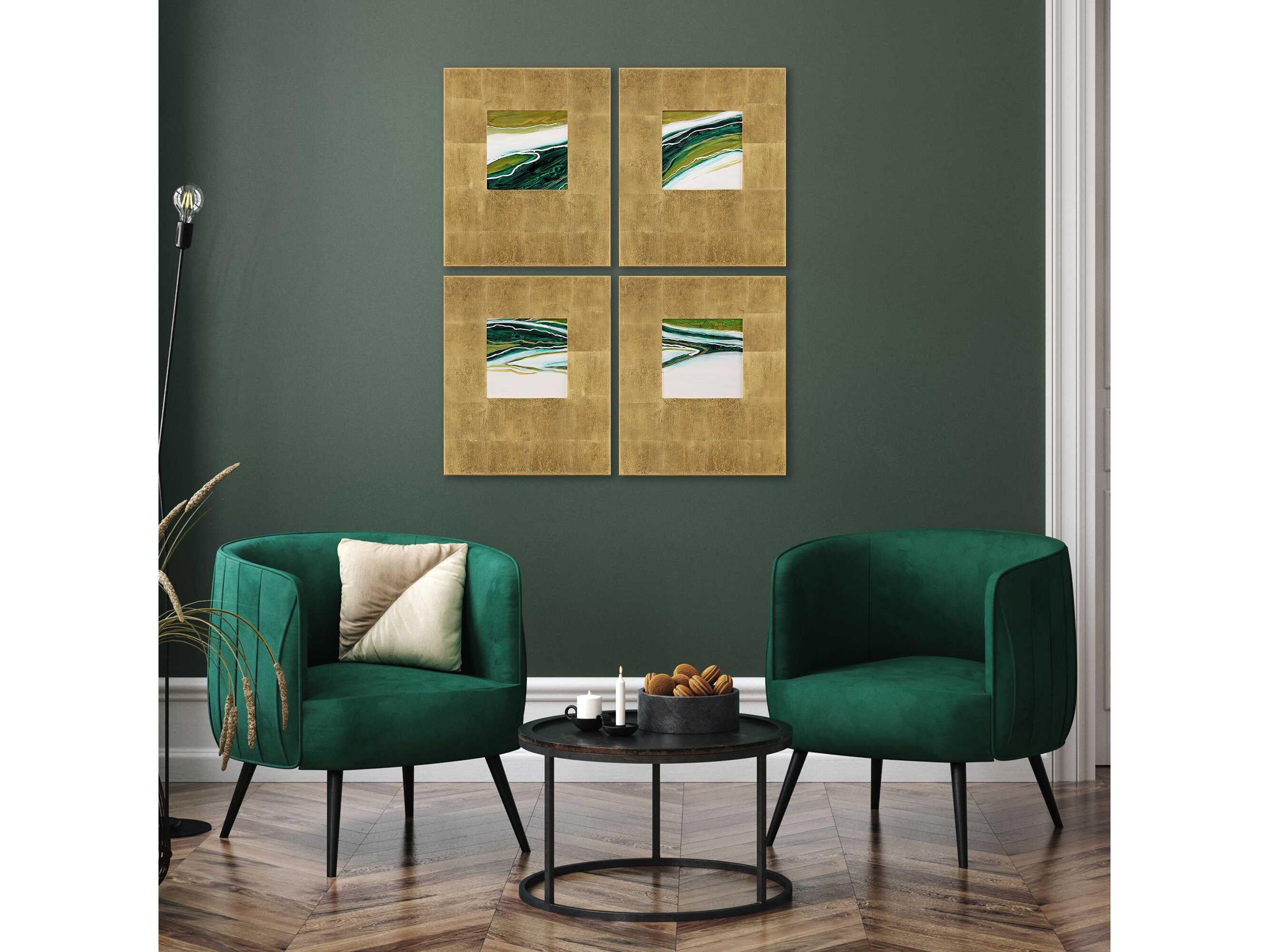 Paragon Abstract Galaxy Series-II Wood Wall Art Set of 4