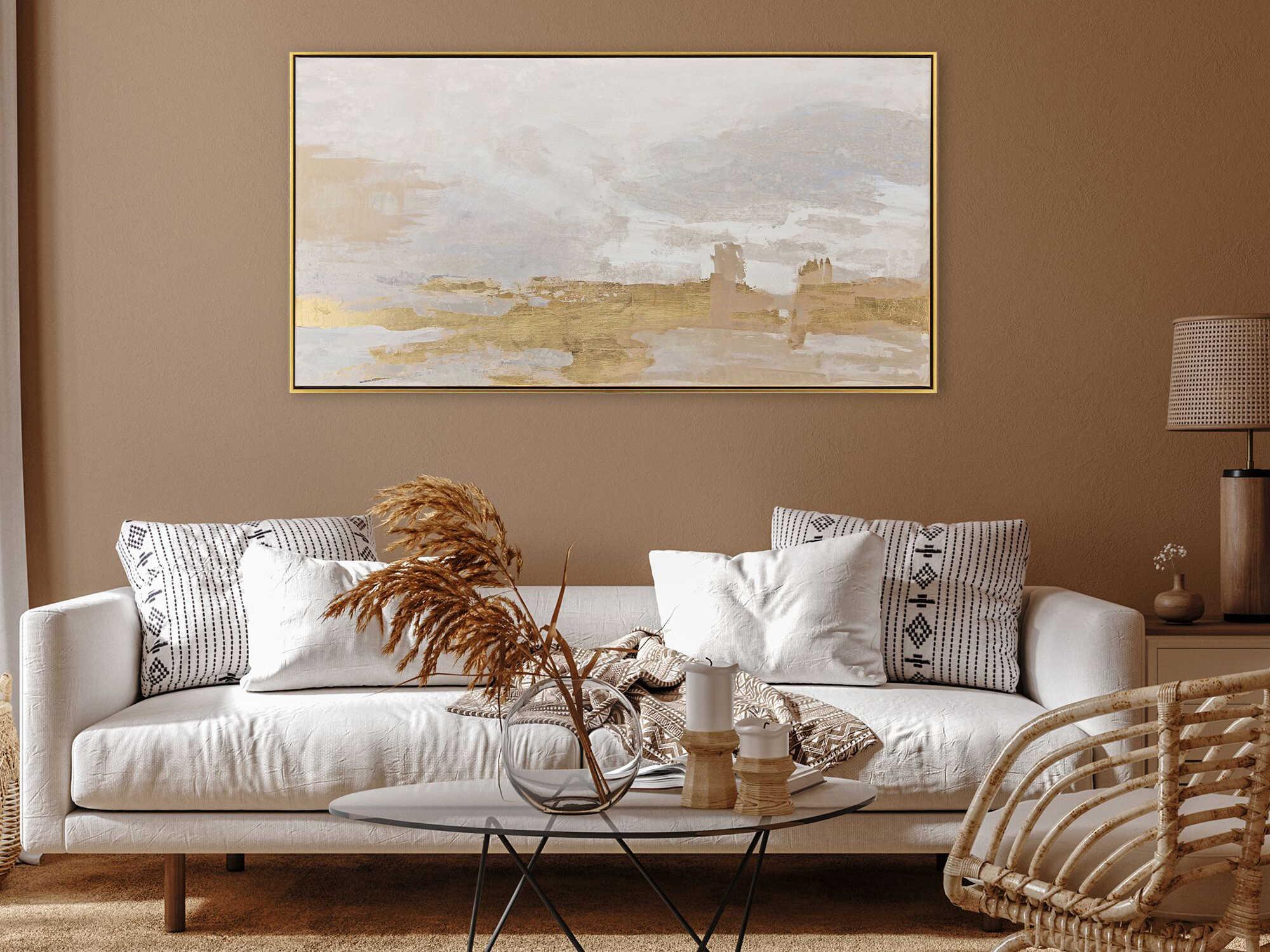 Paragon Sandstorm Gold Canvas Wall Art