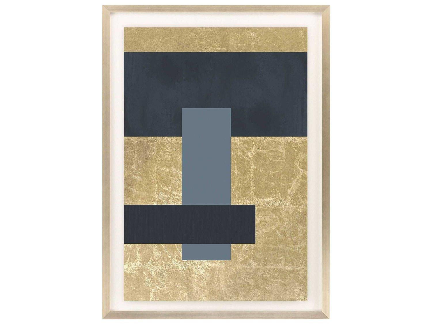 Paragon Geometrics Gold Colorblock-I Wall Art