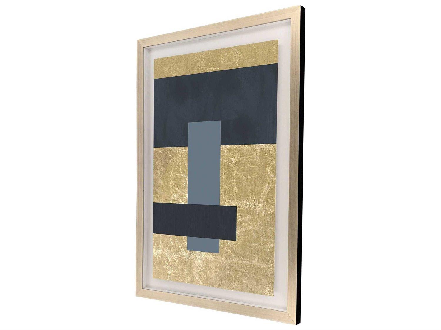 Paragon Geometrics Gold Colorblock-I Wall Art