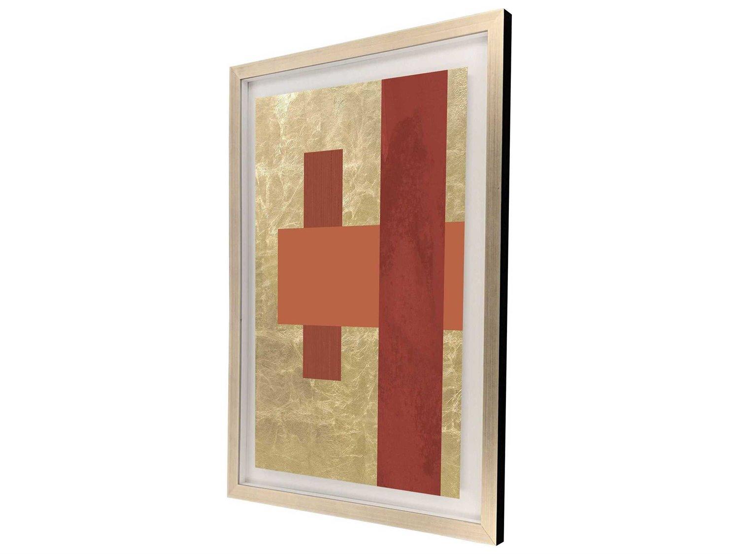 Paragon Geometrics Gold Colorblock-II Wall Art