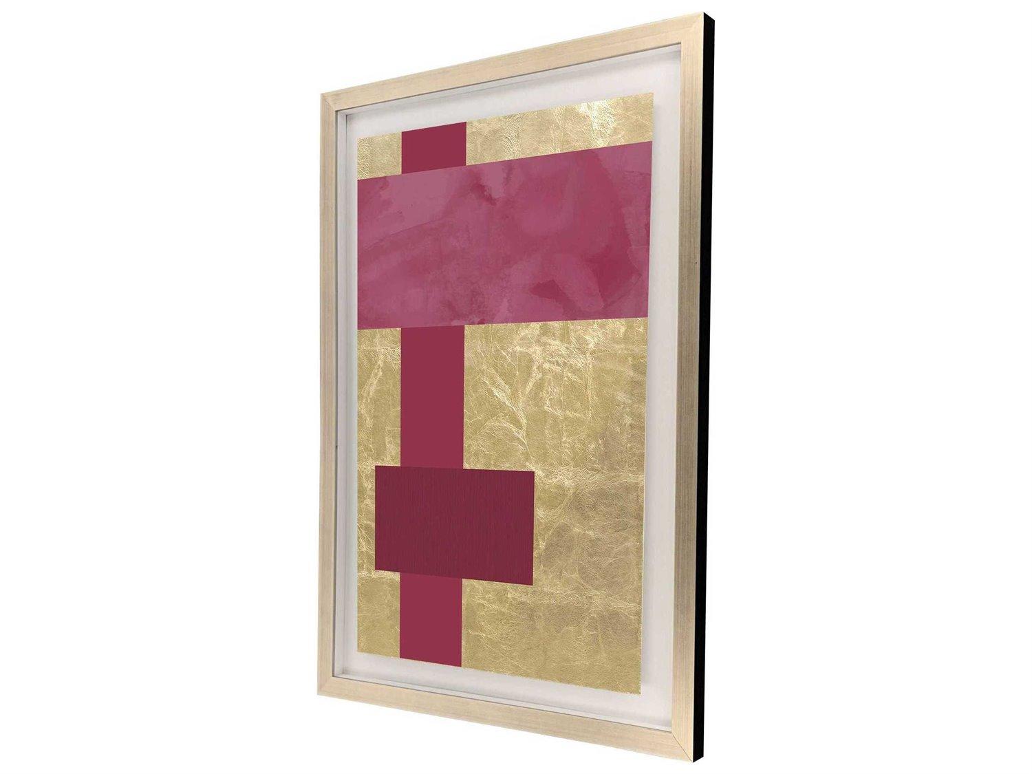 Paragon Geometrics Gold Colorblock-IV Wall Art
