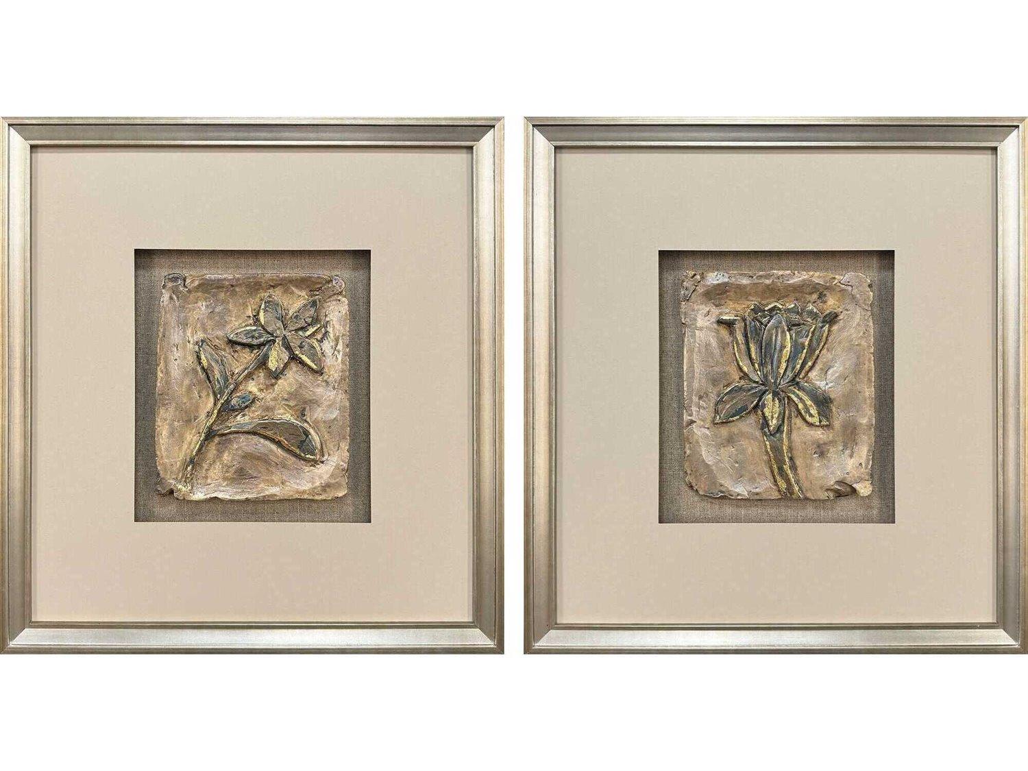Paragon Florals Heirloom Blooms Shadow Box Set of 2