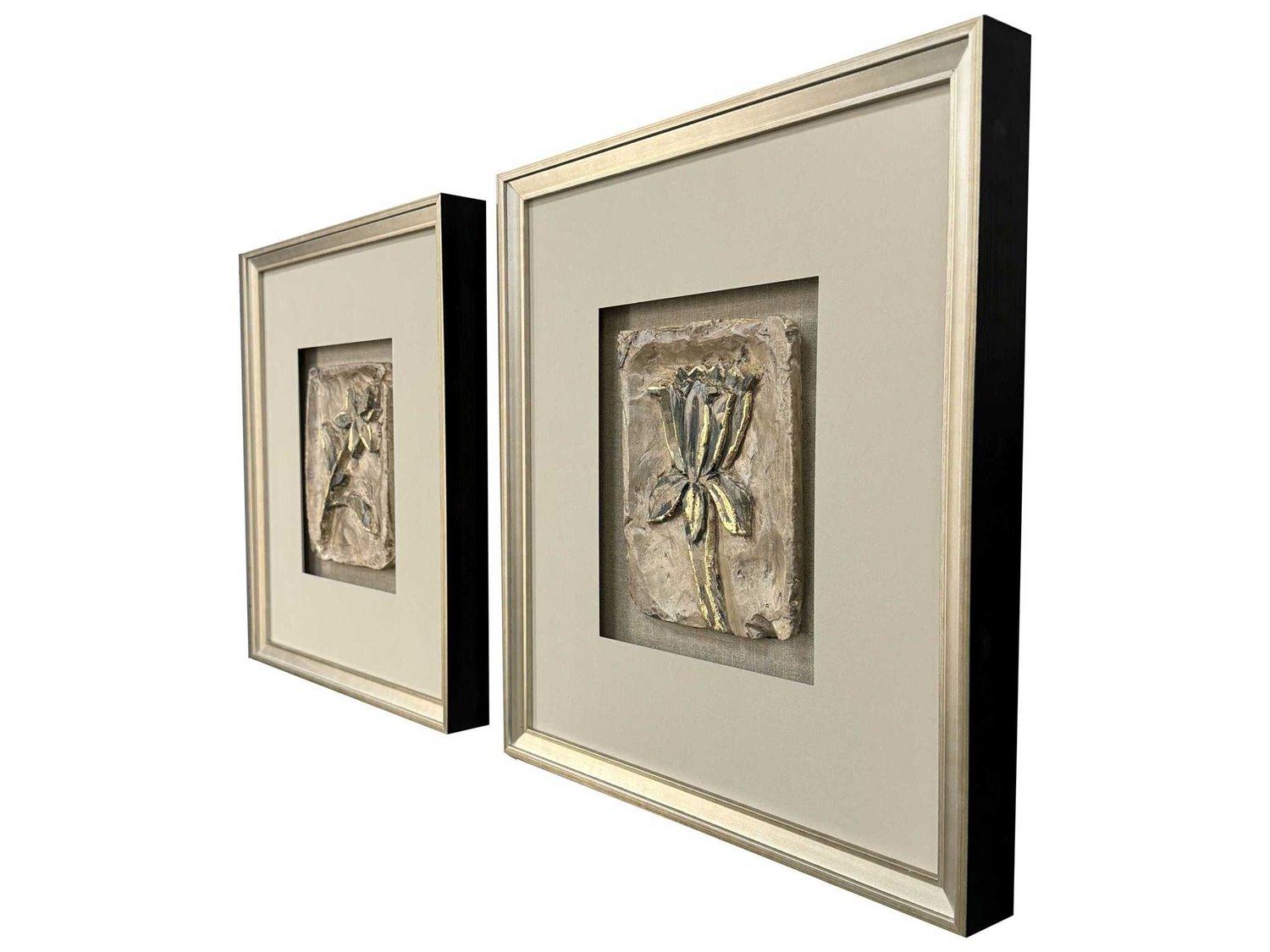 Paragon Florals Heirloom Blooms Shadow Box Set of 2