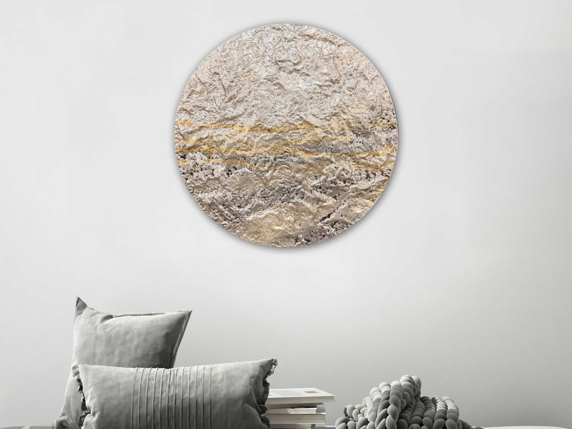 Paragon Abstract Metallic Mercury-I Metal Wall Art