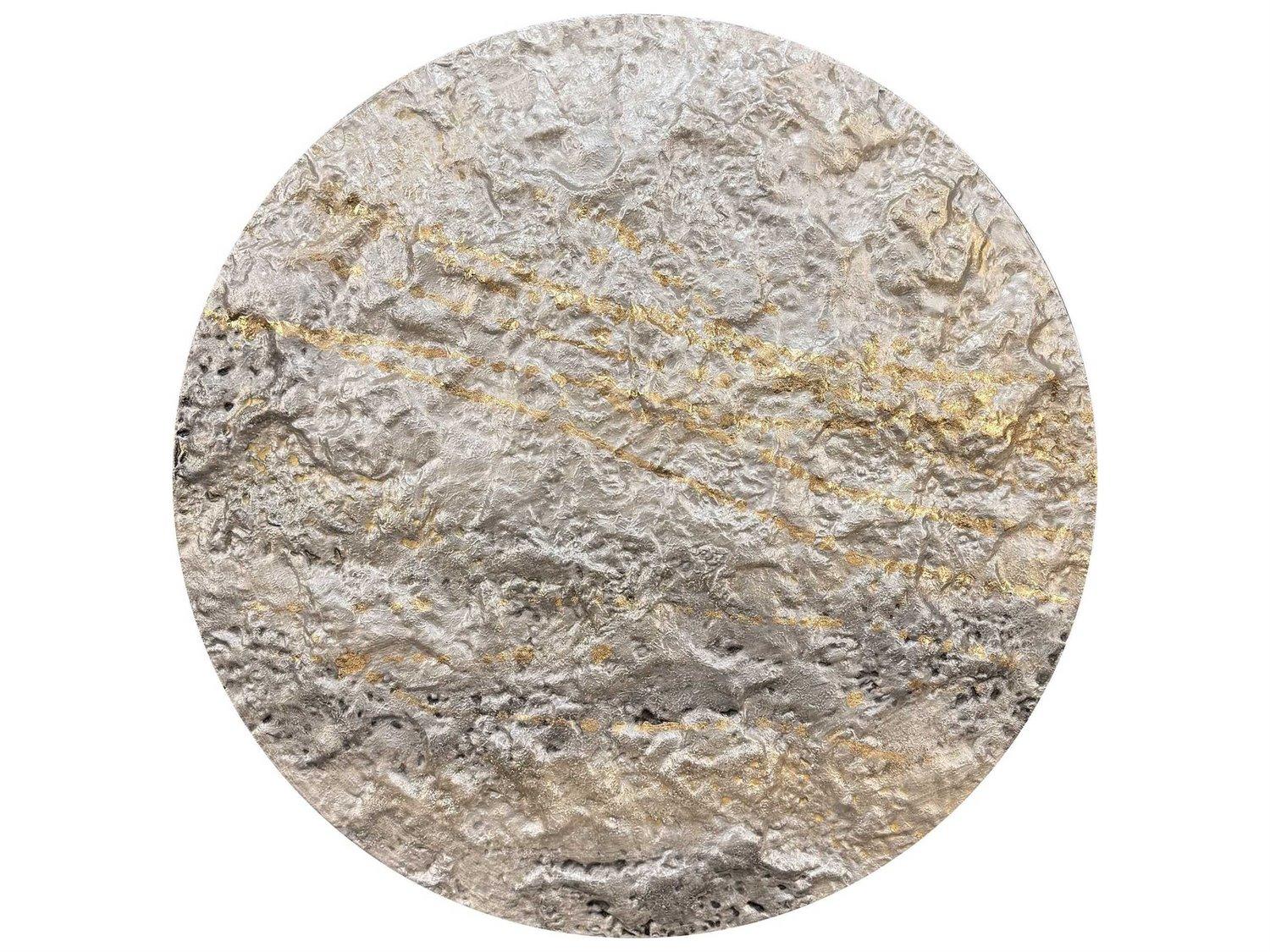 Paragon Abstract Metallic Mercury-II Metal Wall Art