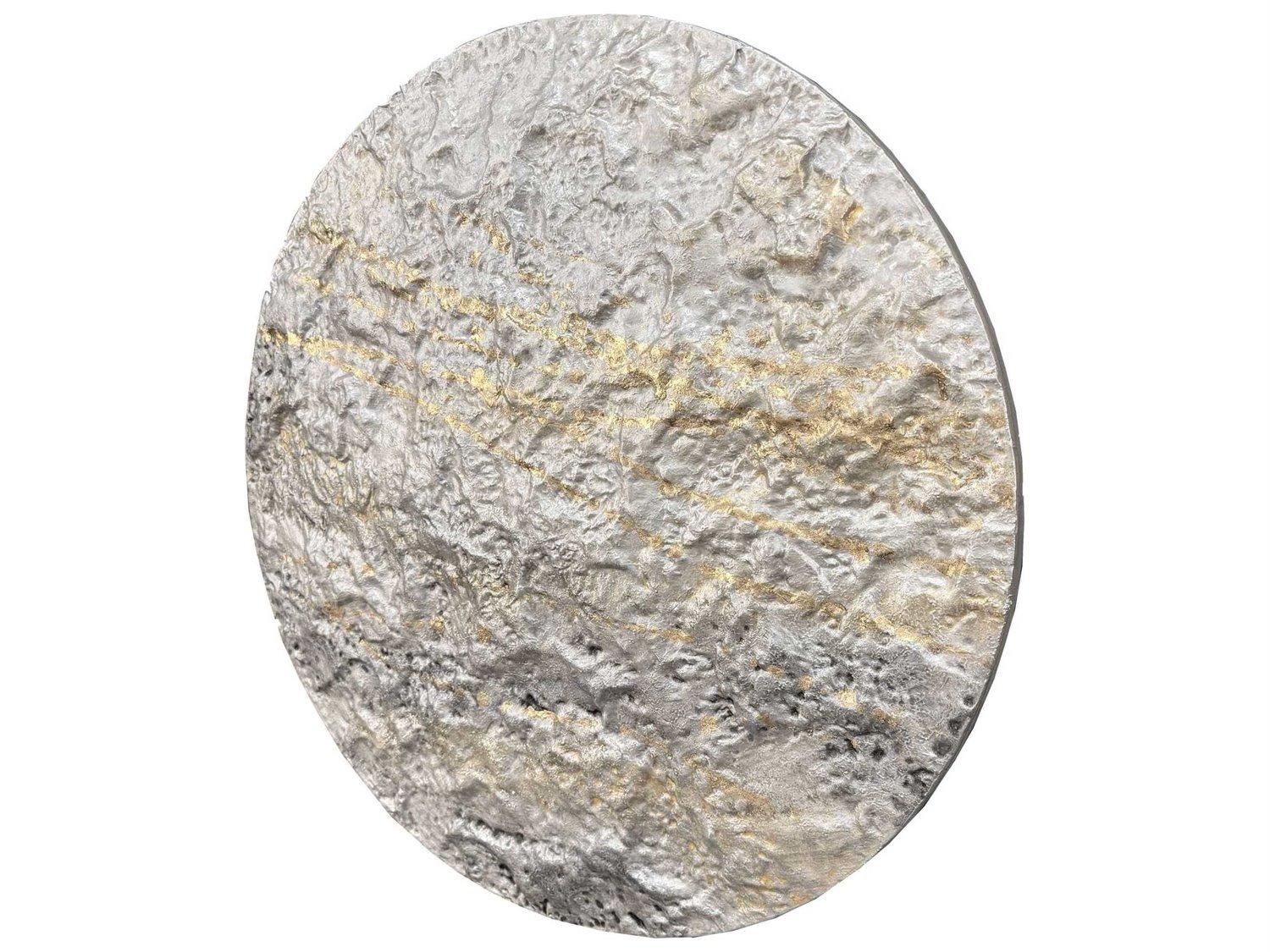 Paragon Abstract Metallic Mercury-II Metal Wall Art