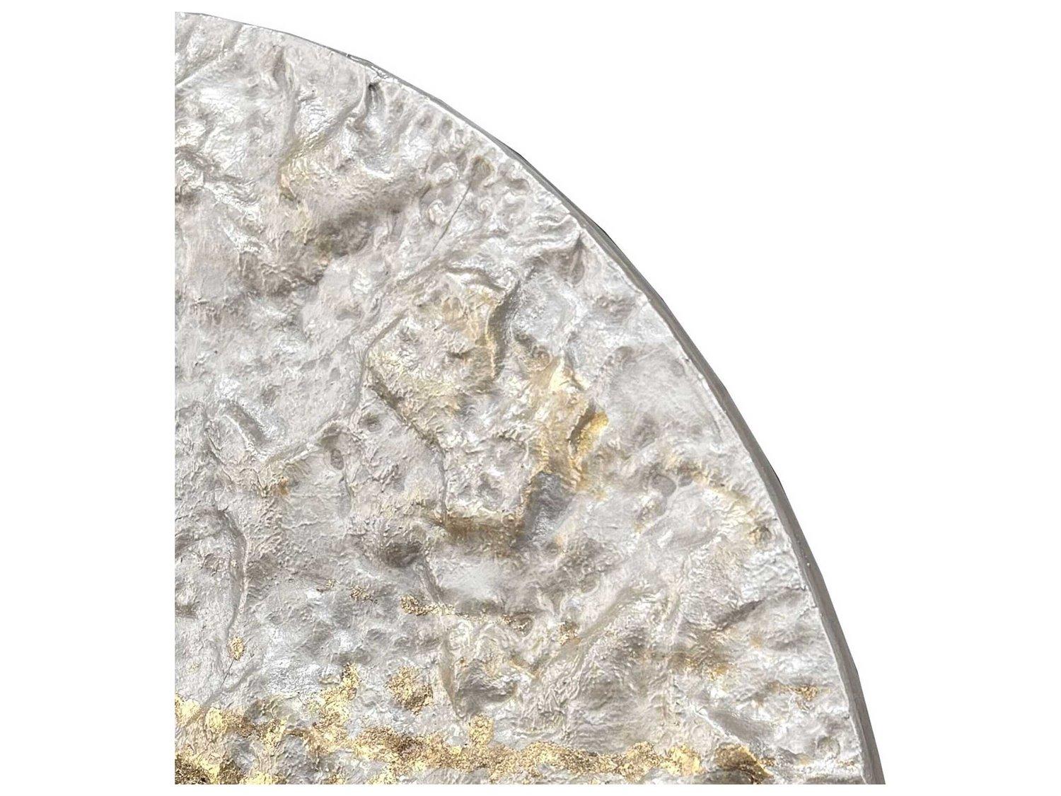 Paragon Abstract Metallic Mercury-II Metal Wall Art