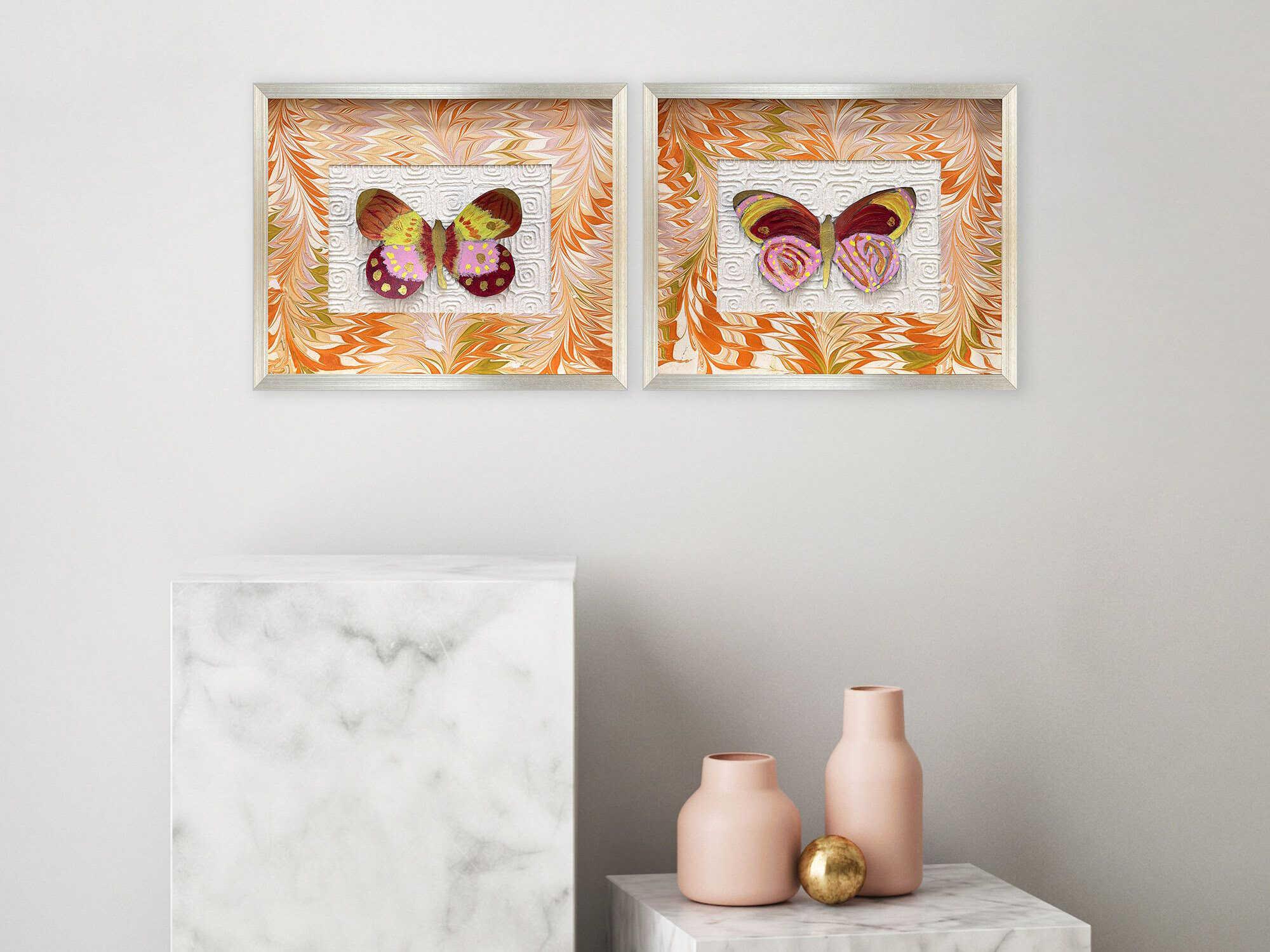 Paragon Animals Flight Patterns-I Shadow Box Set of 2