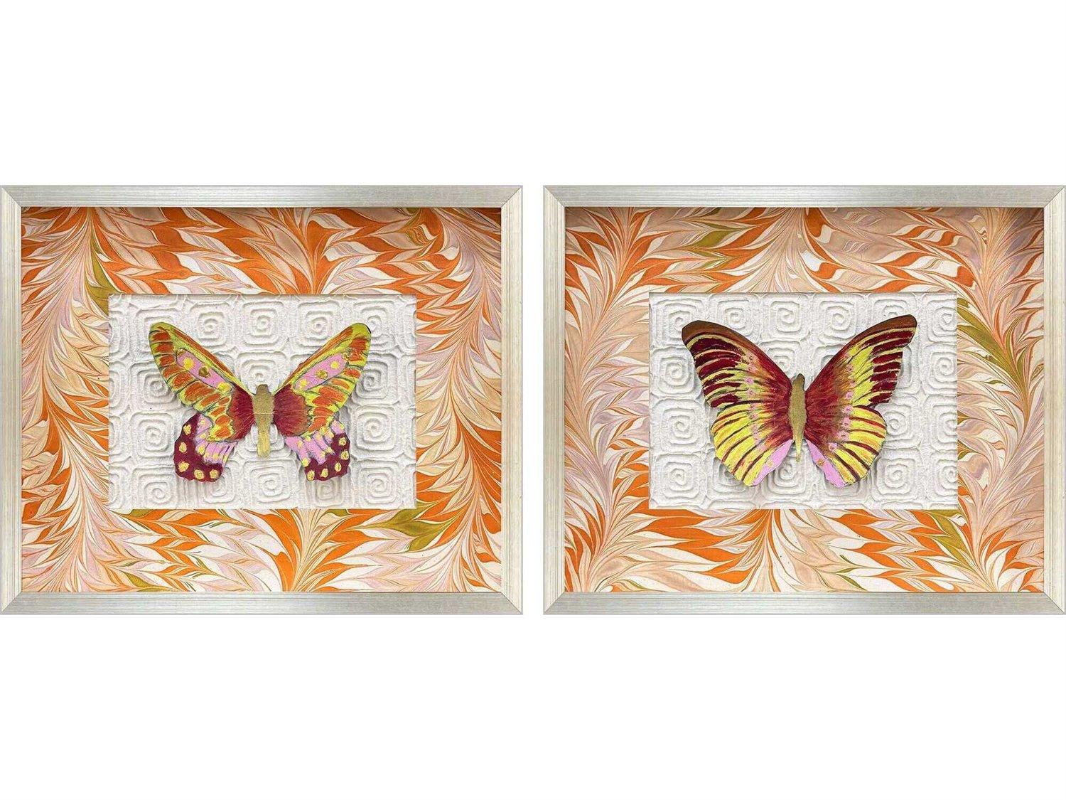 Paragon Animals Flight Patterns-II Shadow Box Set of 2
