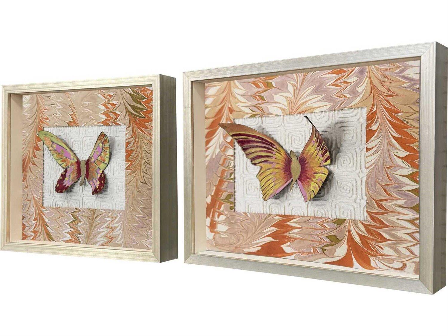 Paragon Animals Flight Patterns-II Shadow Box Set of 2