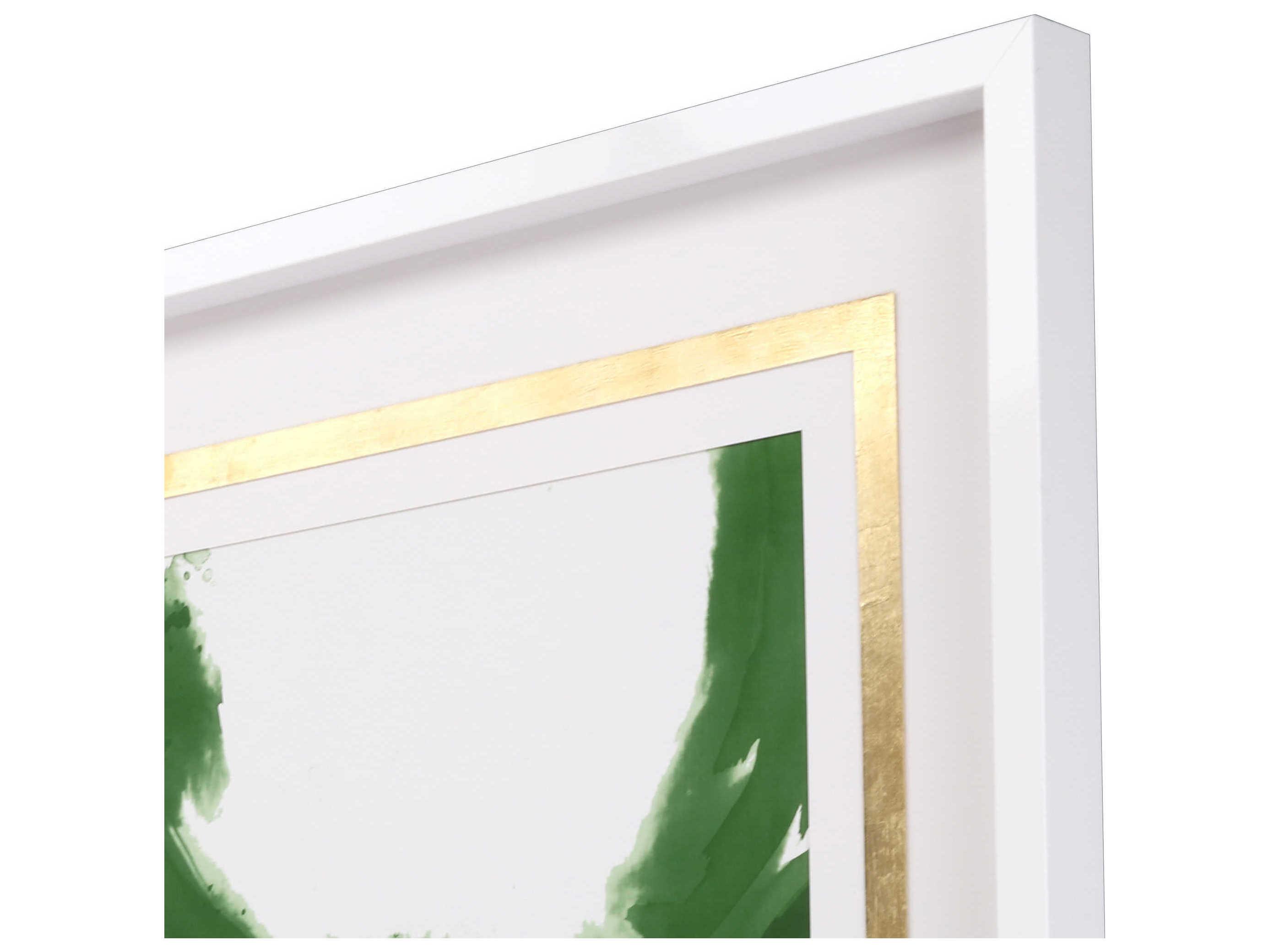 Paragon Abstract Green Rings of Water-II Wall Art