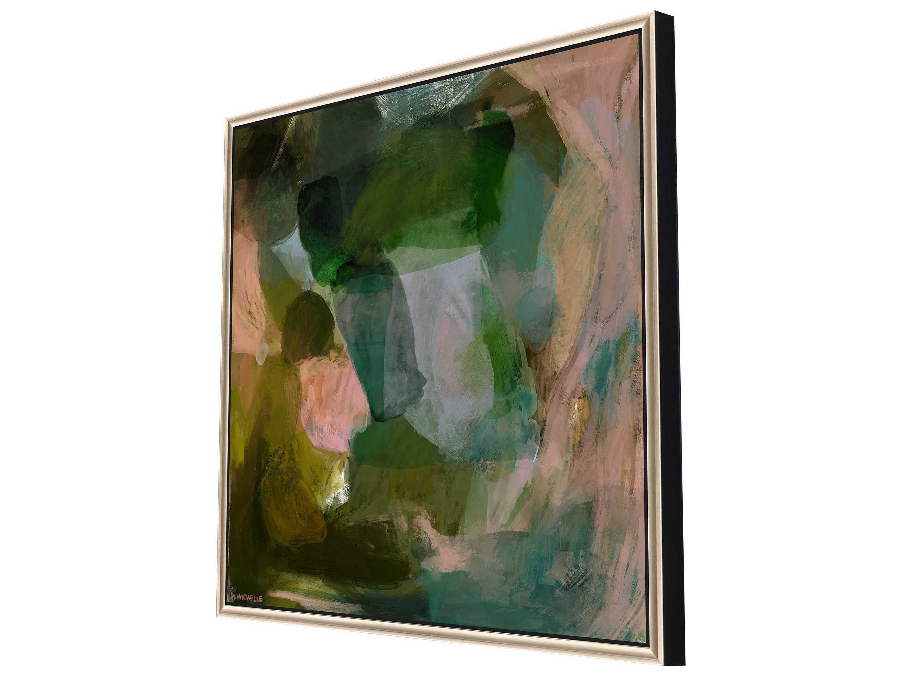 Paragon Abstract Green Manifest Canvas Wall Art