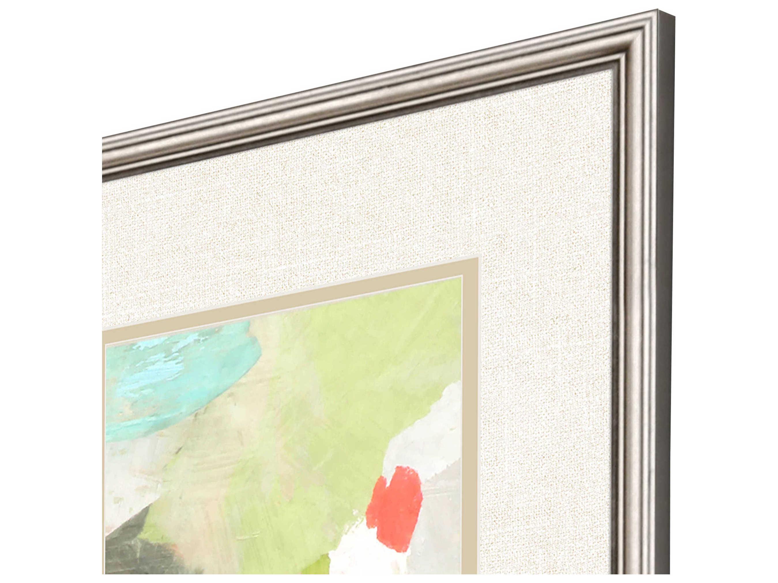 Paragon Abstract Blue Pastel Splash Wall Art Set of 4