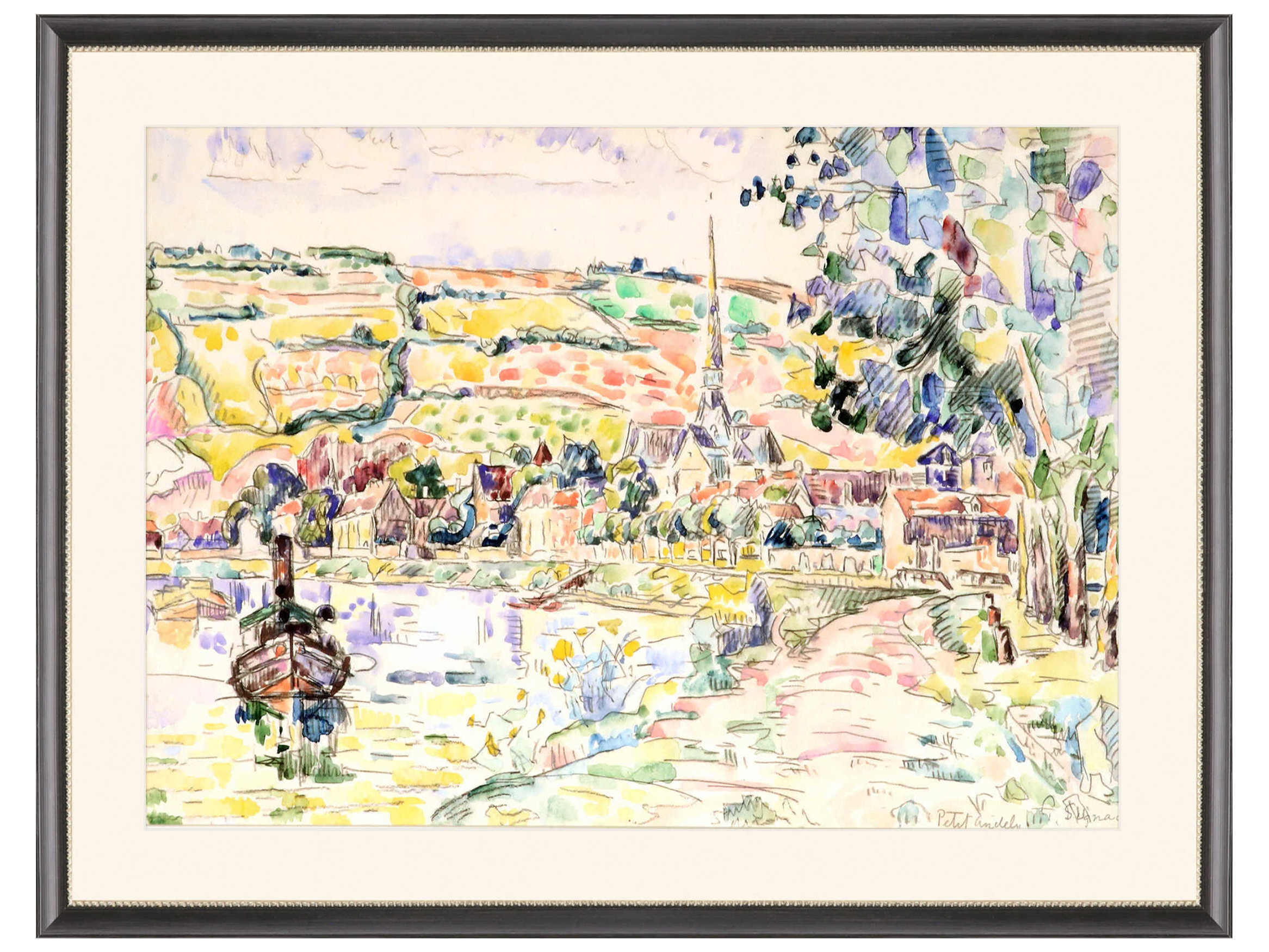 Paragon Scenic Blue The River Bank Wall Art