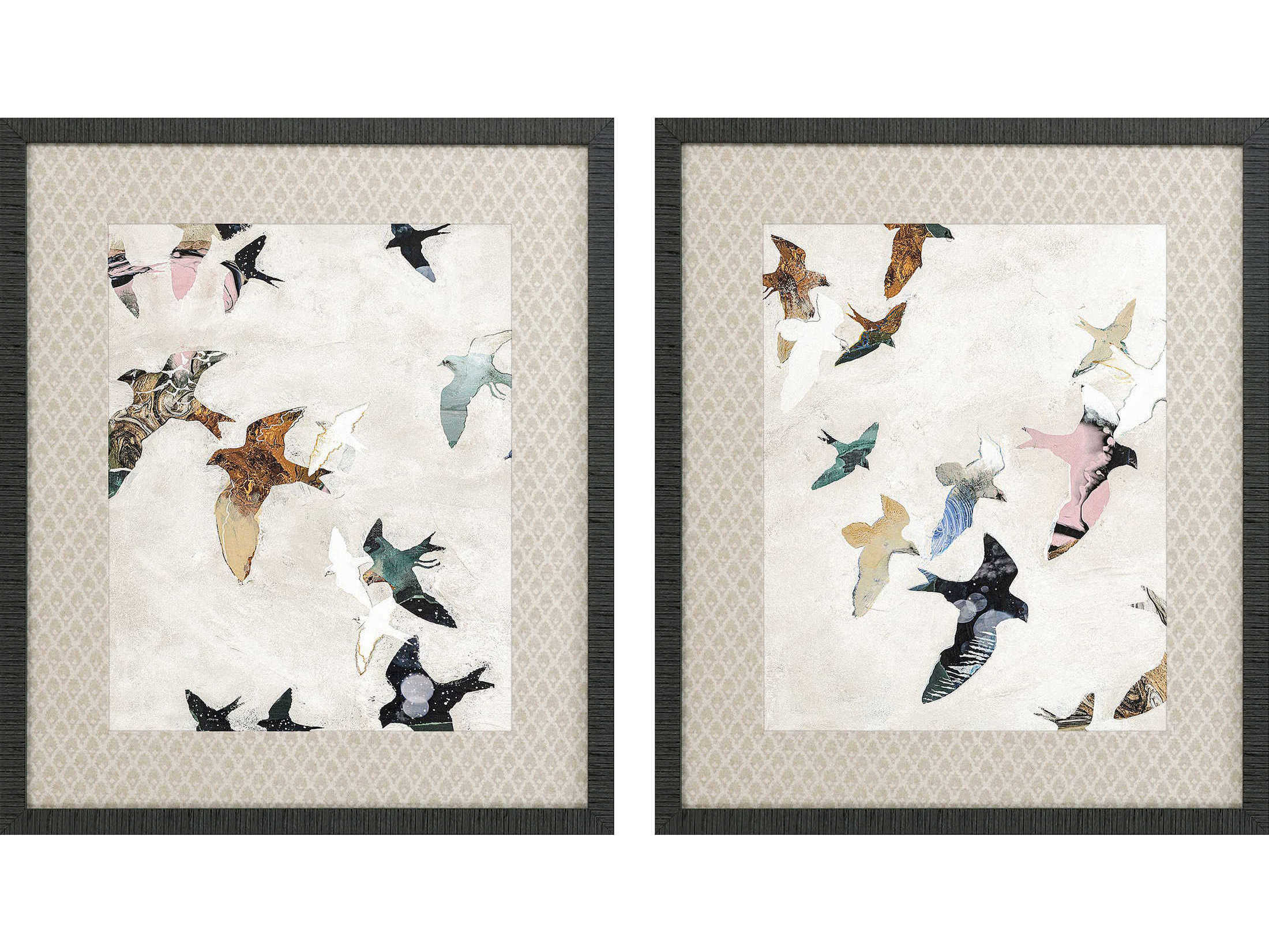Paragon Animals Blue Abstract Birds Wall Art Set of 2