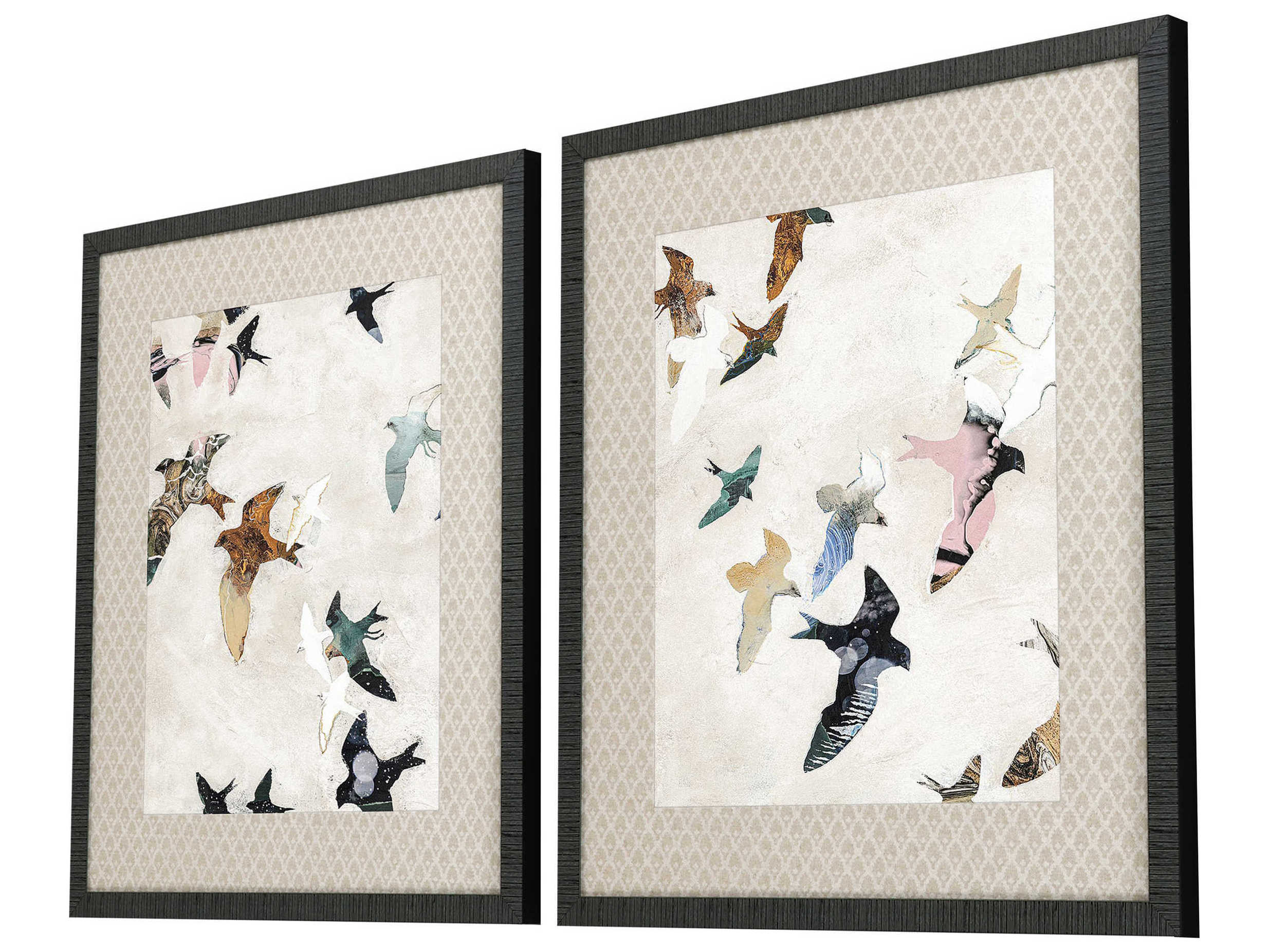 Paragon Animals Blue Abstract Birds Wall Art Set of 2