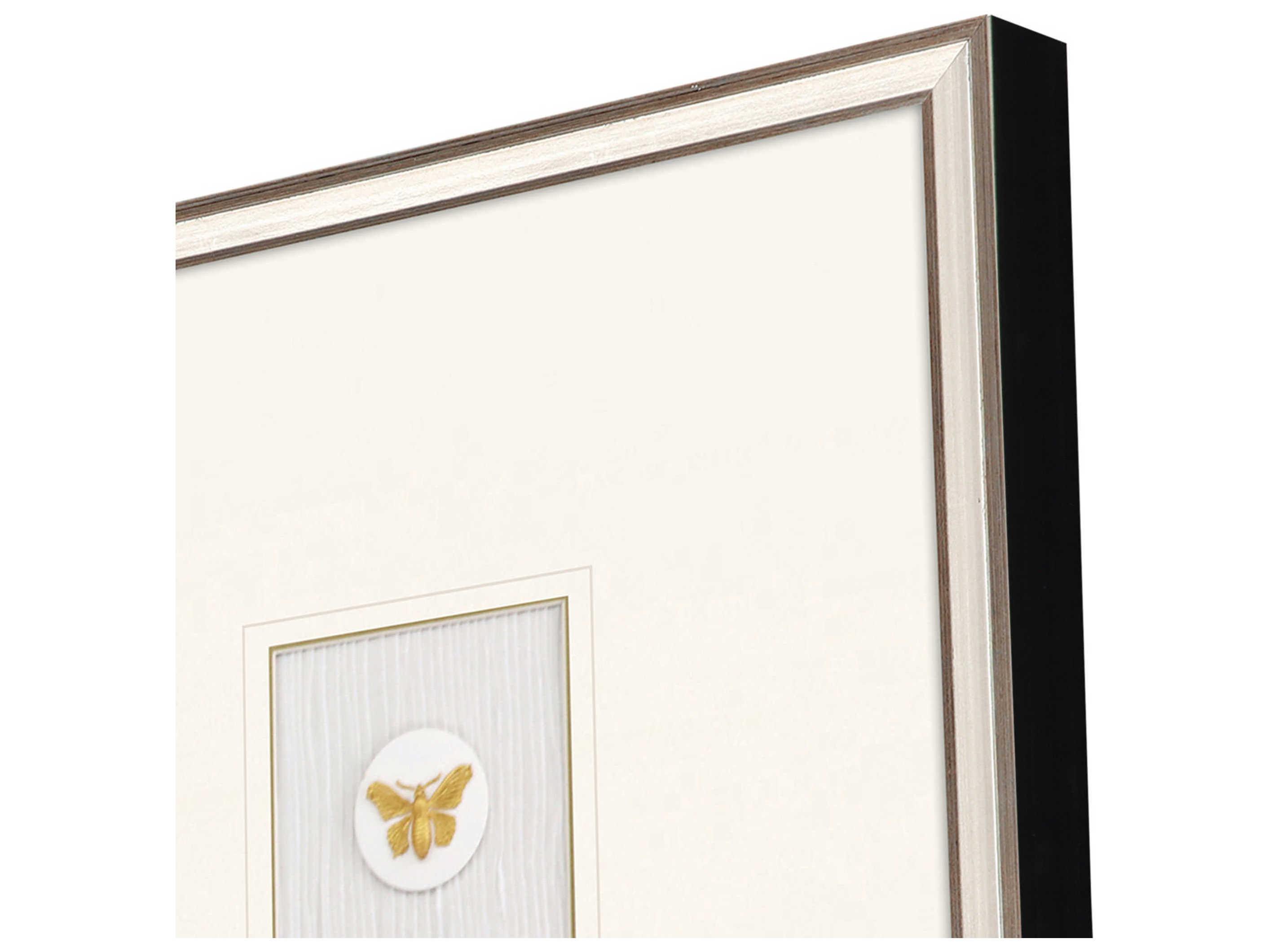 Paragon Animals Silver Insect Intaglio-II Wall Art Set of 2