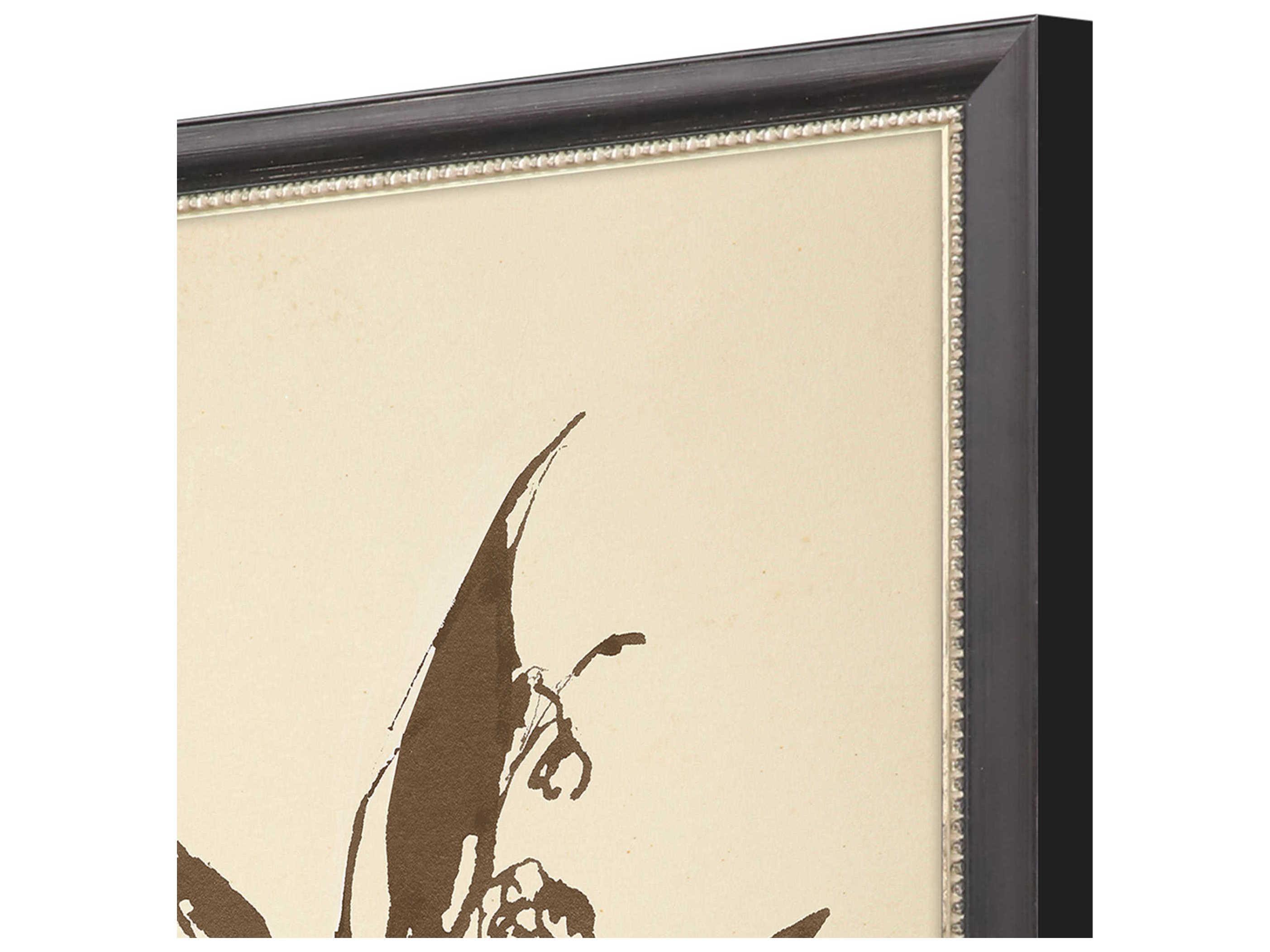 Paragon Florals Vintage Line Wall Art Set of 4