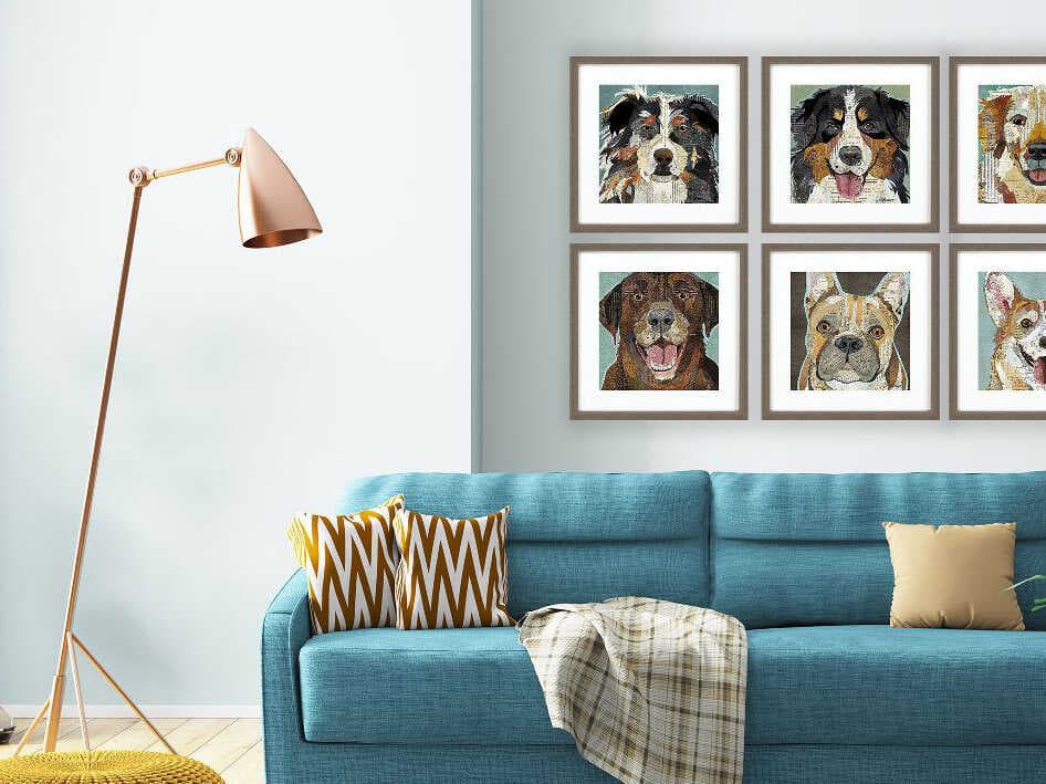 Paragon Animals Dog Collage-I Wall Art Set of 4