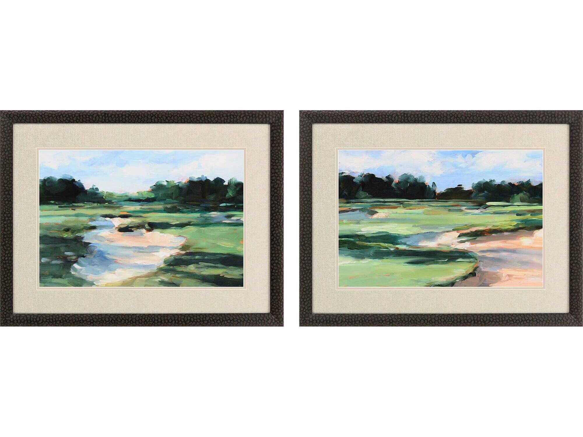 Paragon Sporting Golf Course Study-I Wall Art Set of 2