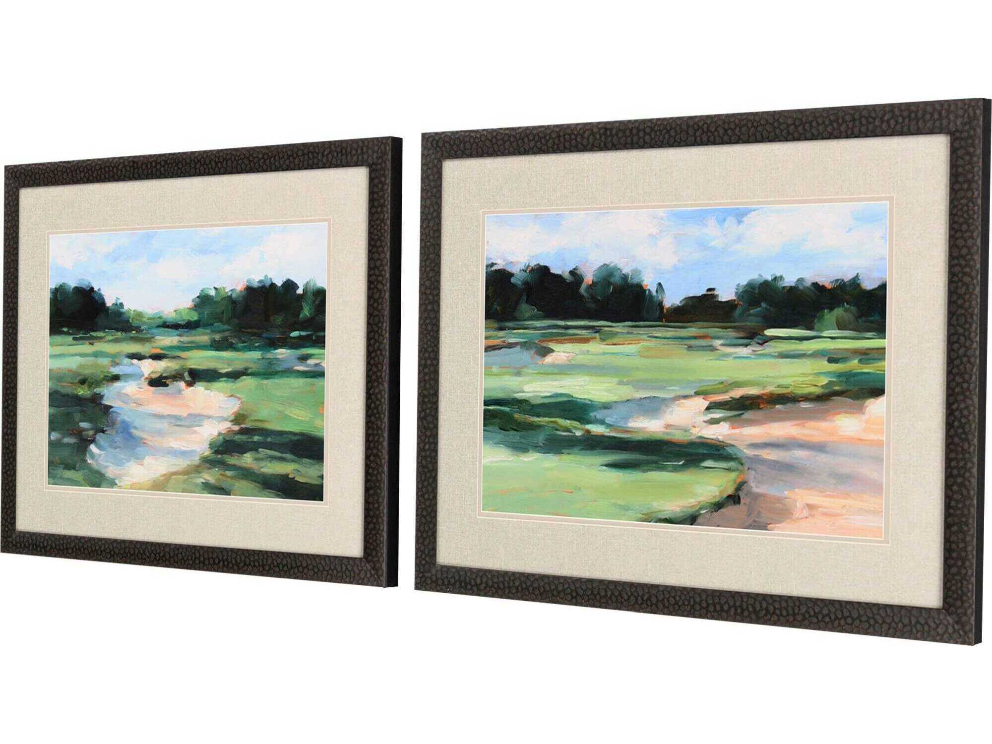 Paragon Sporting Golf Course Study-I Wall Art Set of 2