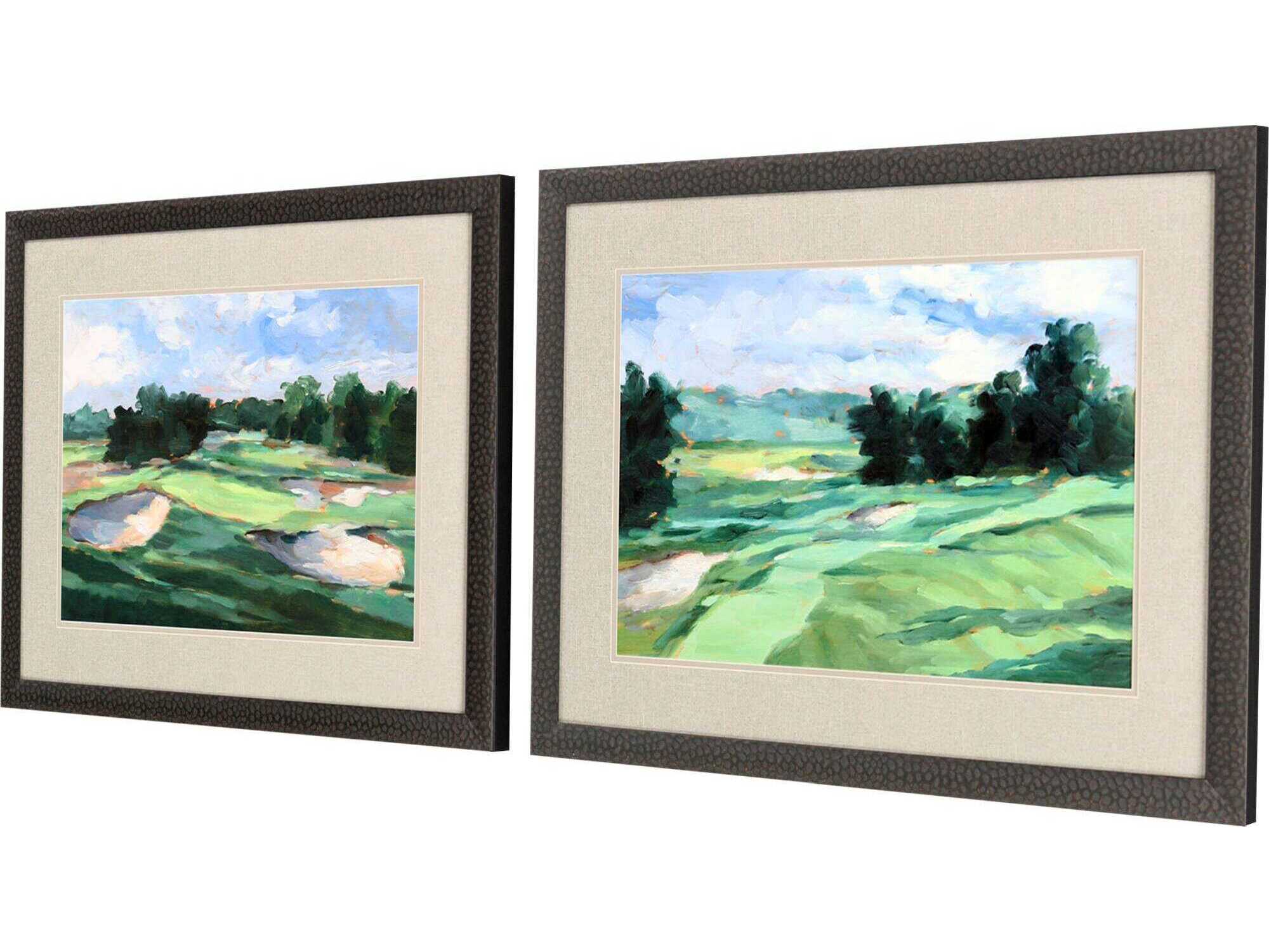Paragon Sporting Golf Course Study-II Wall Art Set of 2