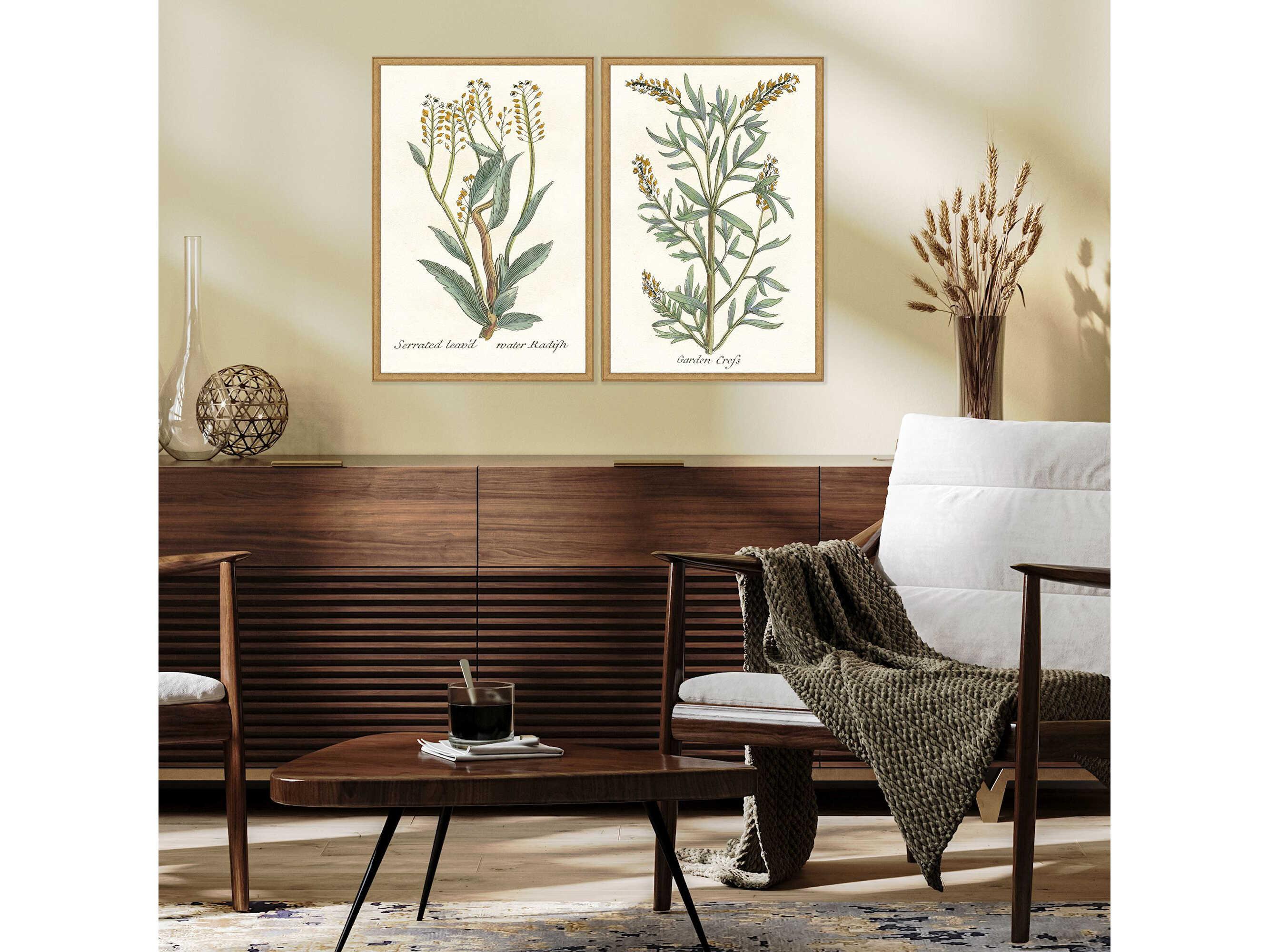 Paragon Florals Botanical Plants-III Wall Art Set of 2