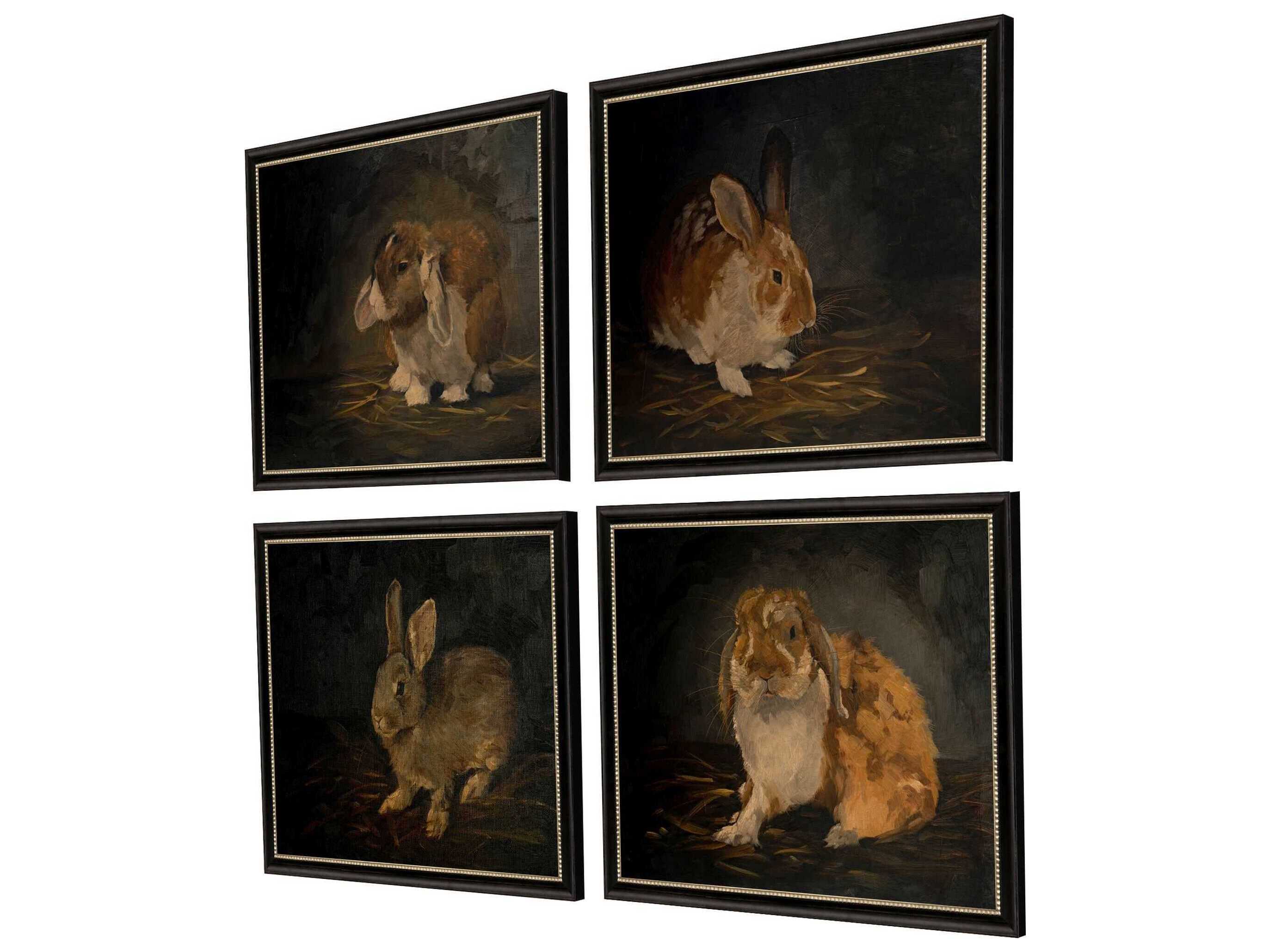 Paragon Animals Resting Bunny Wall Art Set of 4