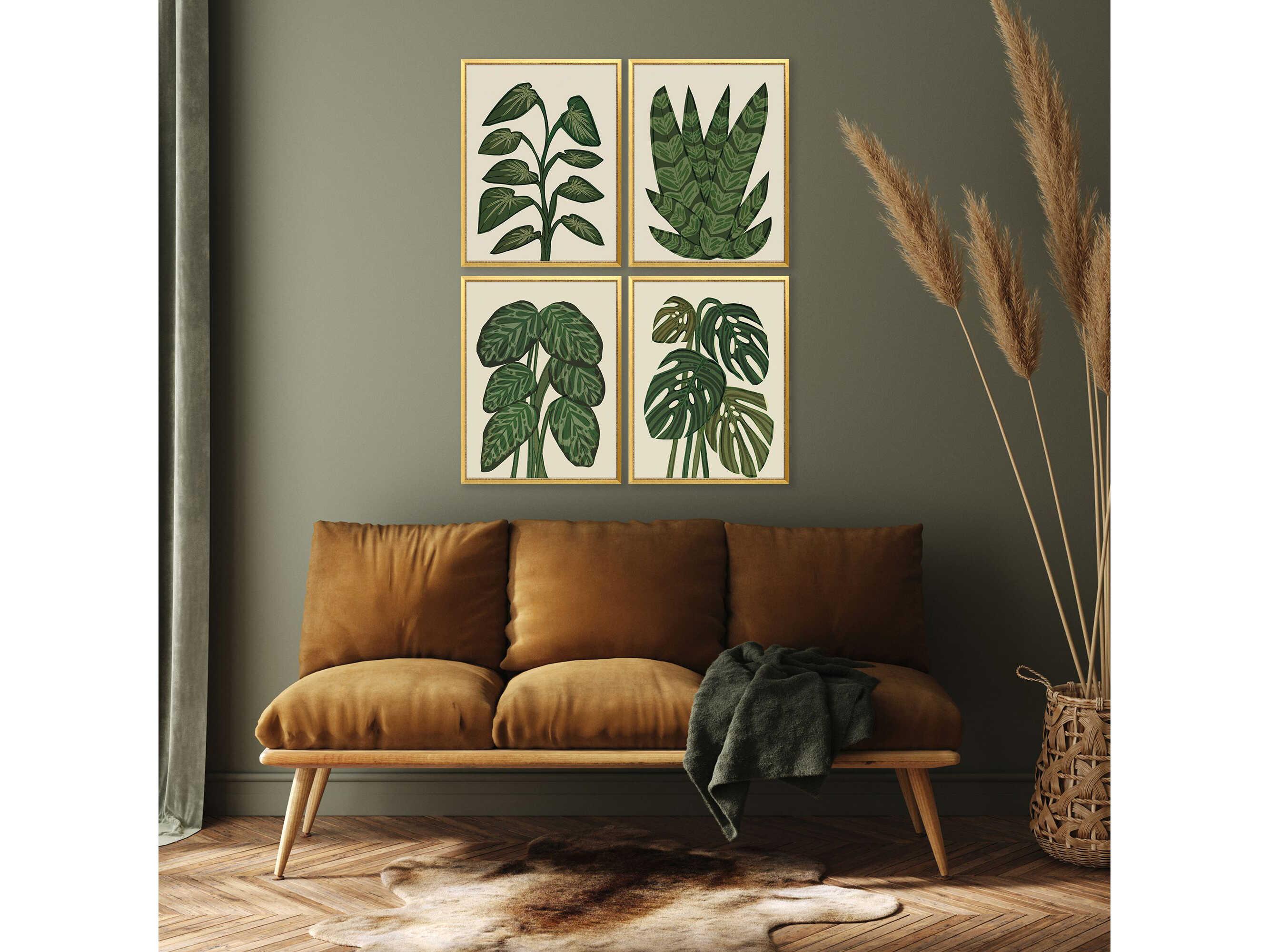 Paragon Florals Tropical Abundance Wall Art Set of 4