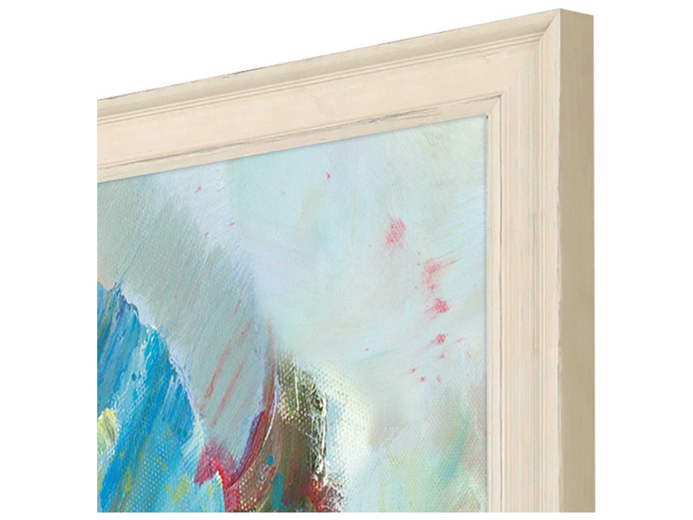 Paragon Florals Aqua Leaf-I Wall Art