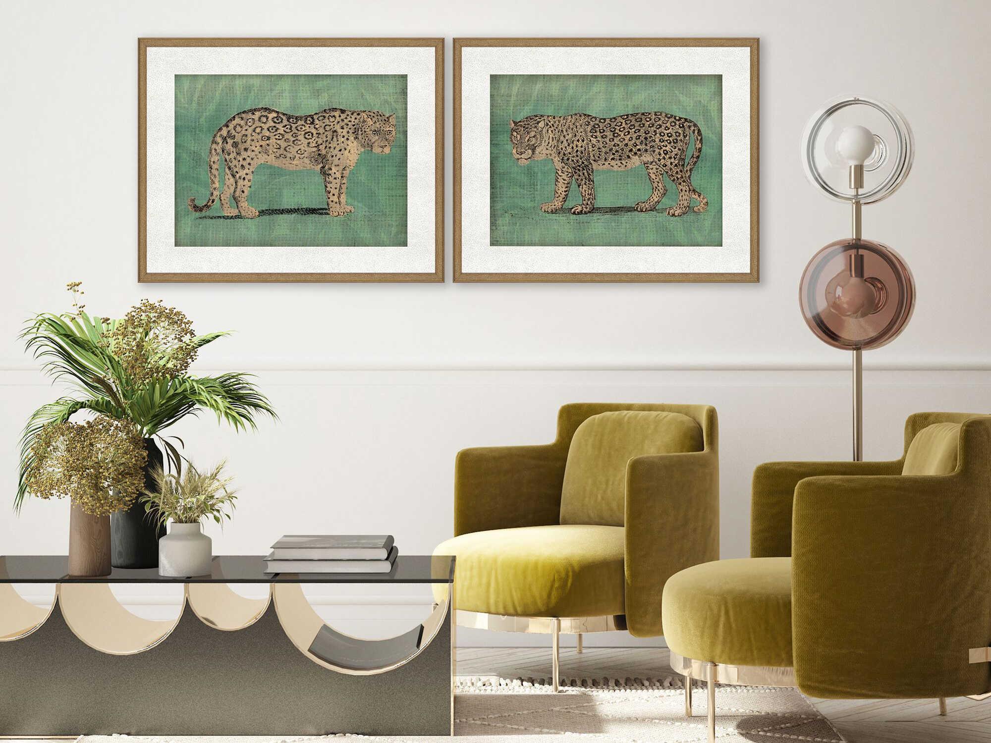 Paragon Vintage Cats Wall Art Set of 2