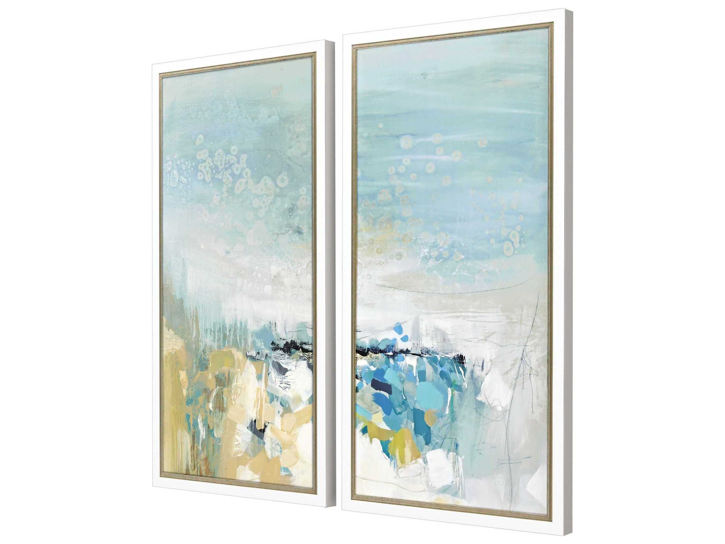 Paragon Lagoon Blue Wall Art Set of 2
