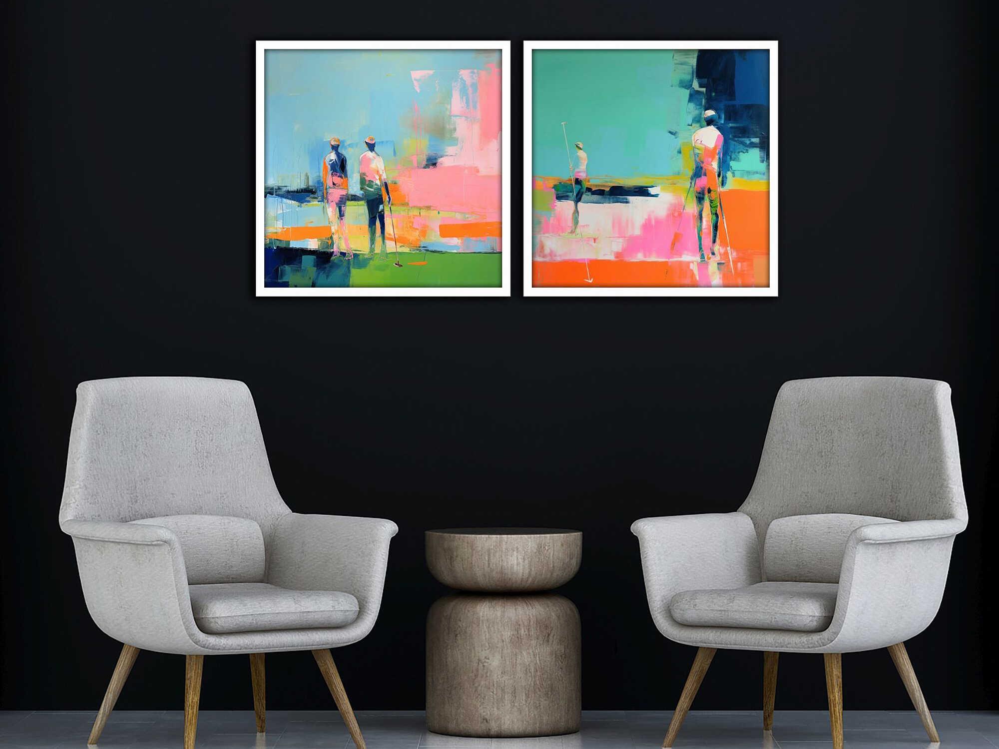 Paragon Golf Players-I Wall Art Set of 2