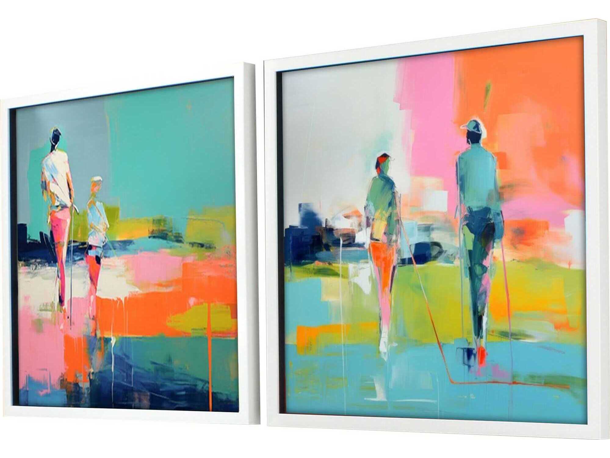 Paragon Golf Players-II Wall Art Set of 2