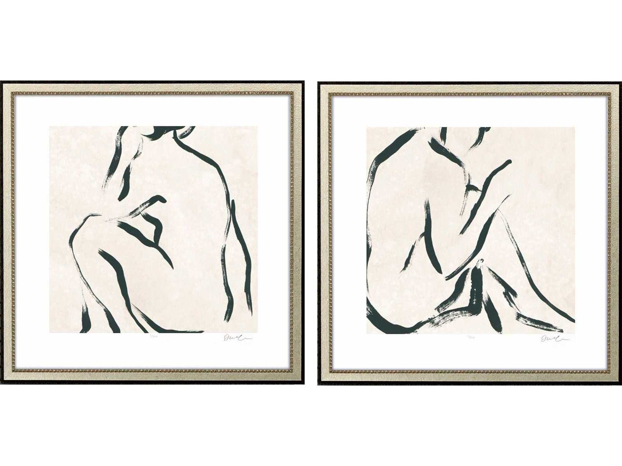 Paragon Line Study-II Wall Art Set of 2