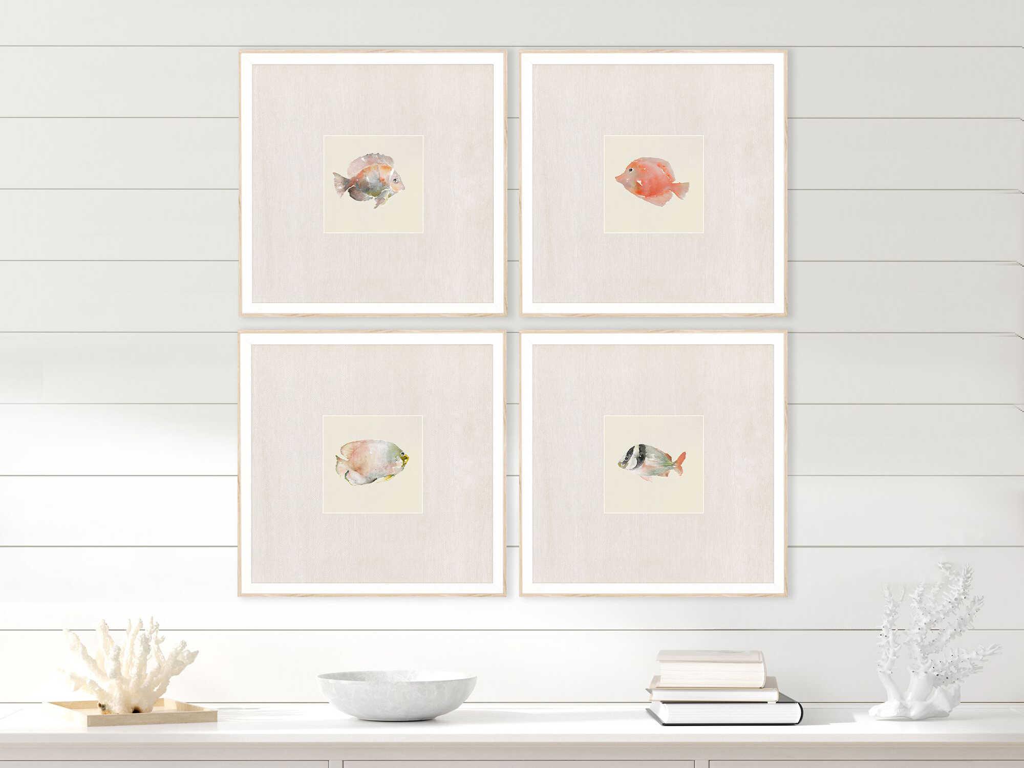 Paragon Coastal Medley Wall Art Set of 4