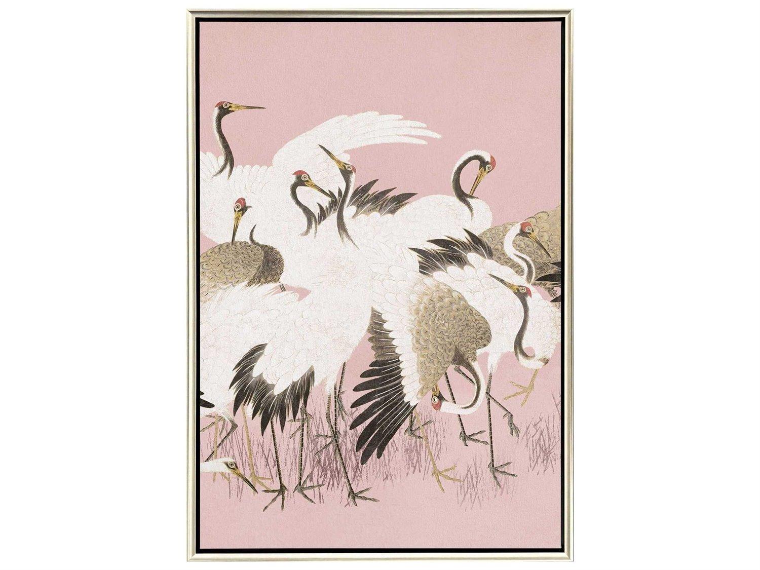 Paragon Animals Curious Cranes - Pinna Canvas Wall Art