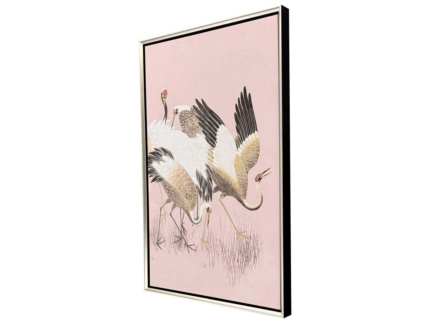 Paragon Animals Curious Cranes - Preen Canvas Wall Art